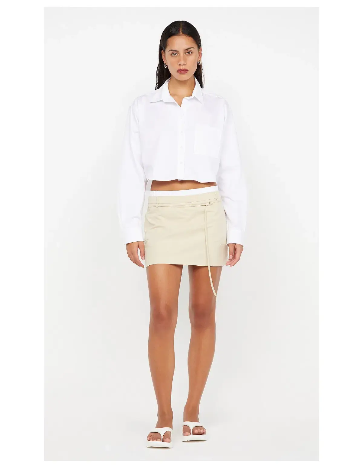 Bec & Bridge Kelsi Mini Skirt Bone Size AU 10 - Image 1