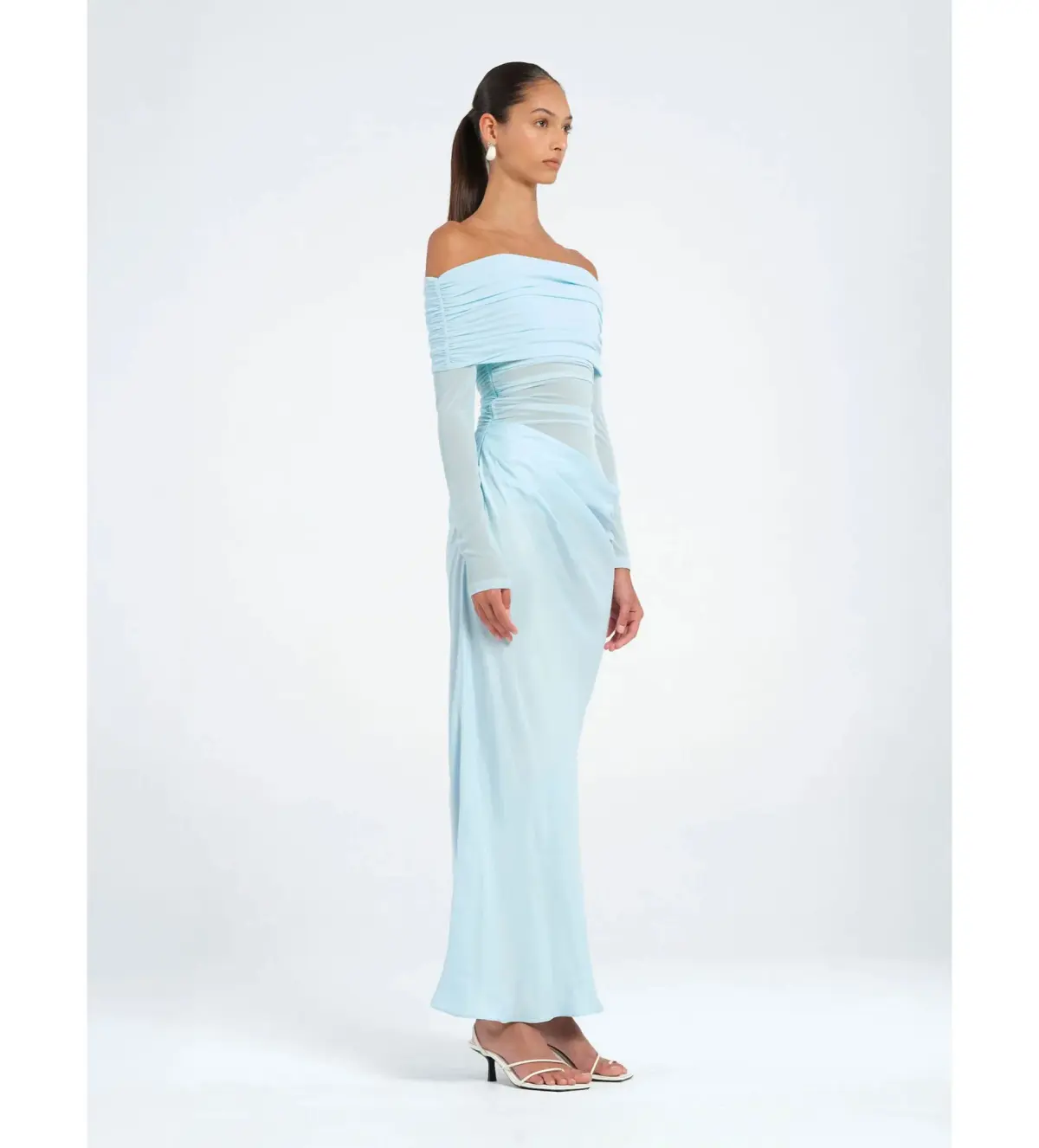 Benni Yasmin Maxi Dress Baby Blue Size 8 - Image 2