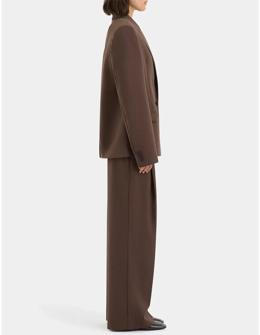 Sir the Label Dylan Blazer Chocolate Size AU 8 for rent on The Volte - main image