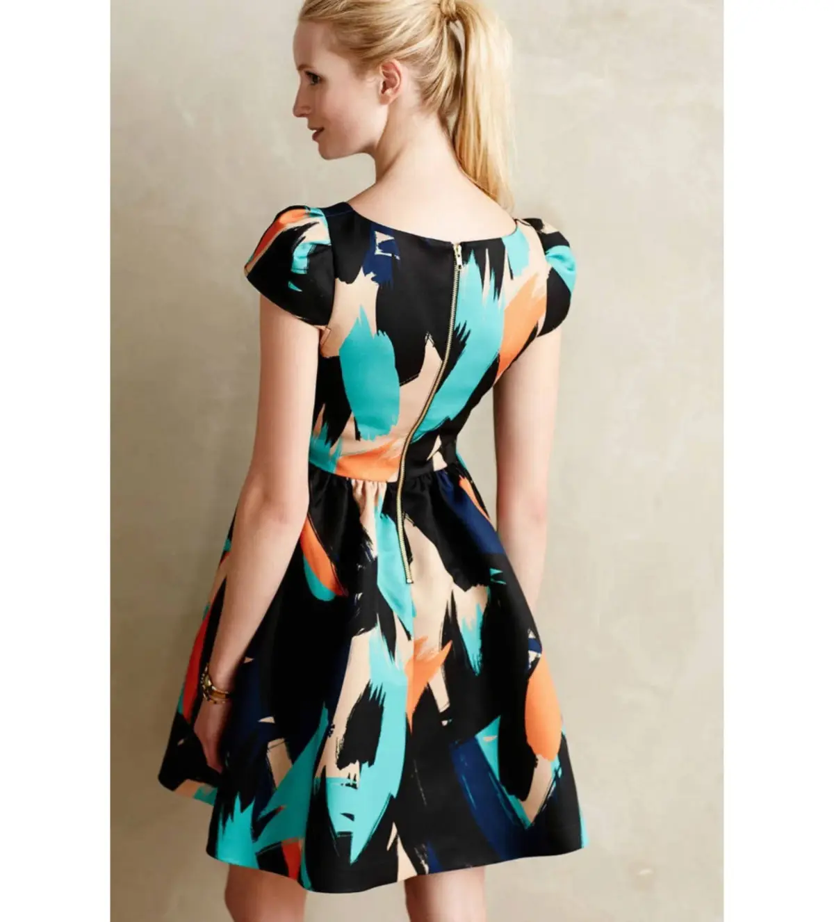 Anthropologie Pinion Mini Dress Multi Size 6 - Image 3