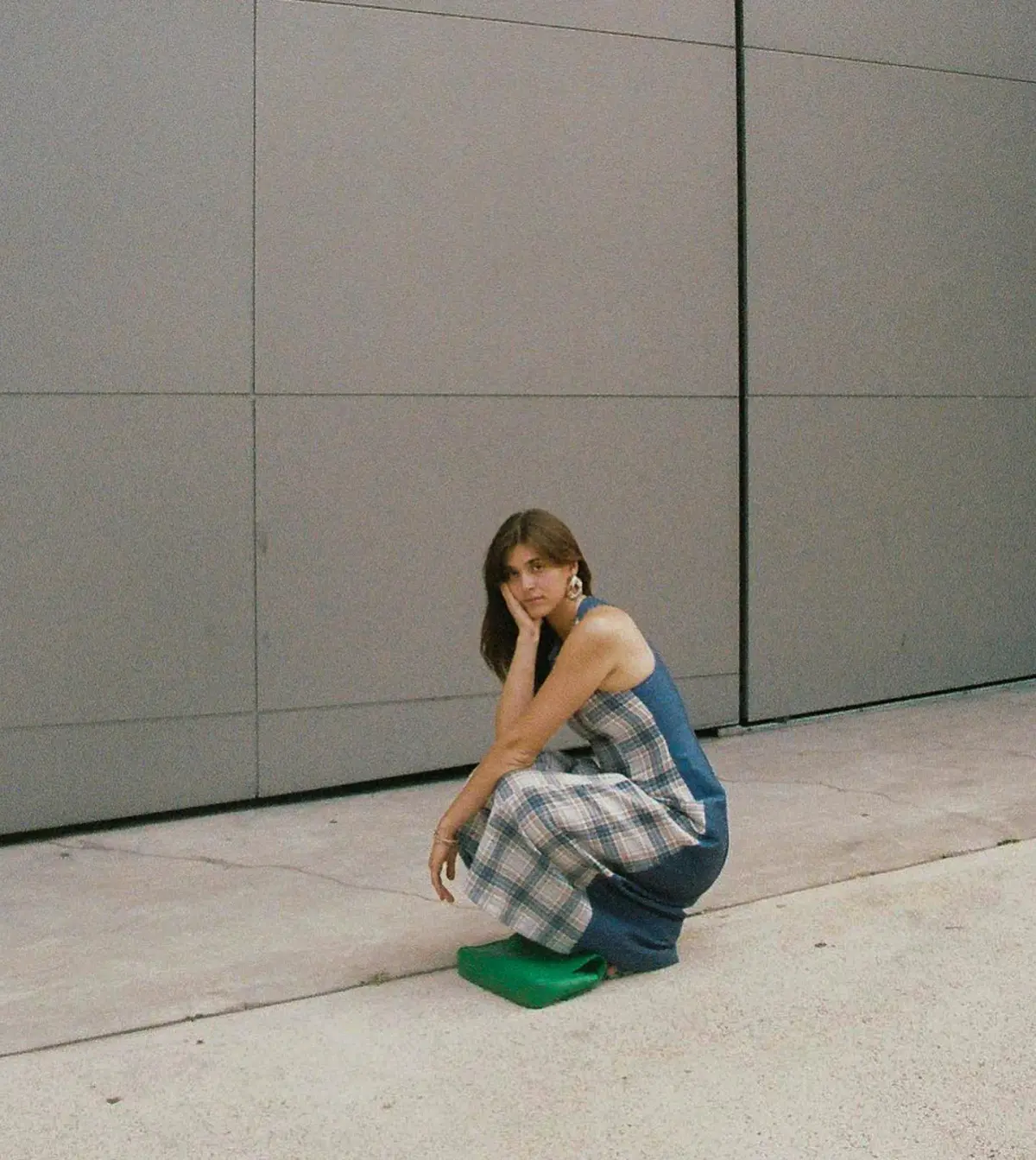 Katharina Lou Annabel Dress In Blue Beige Size 14  - Image 6