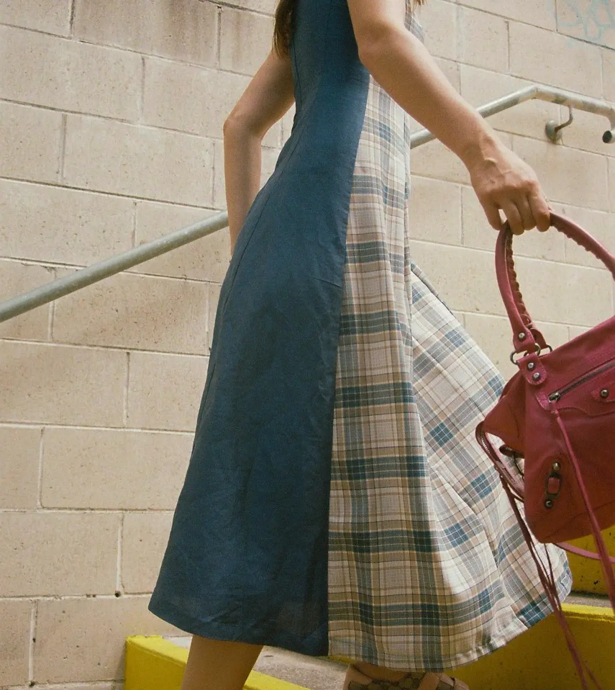 Katharina Lou Annabel Dress In Blue Beige Size 14  - Image 4