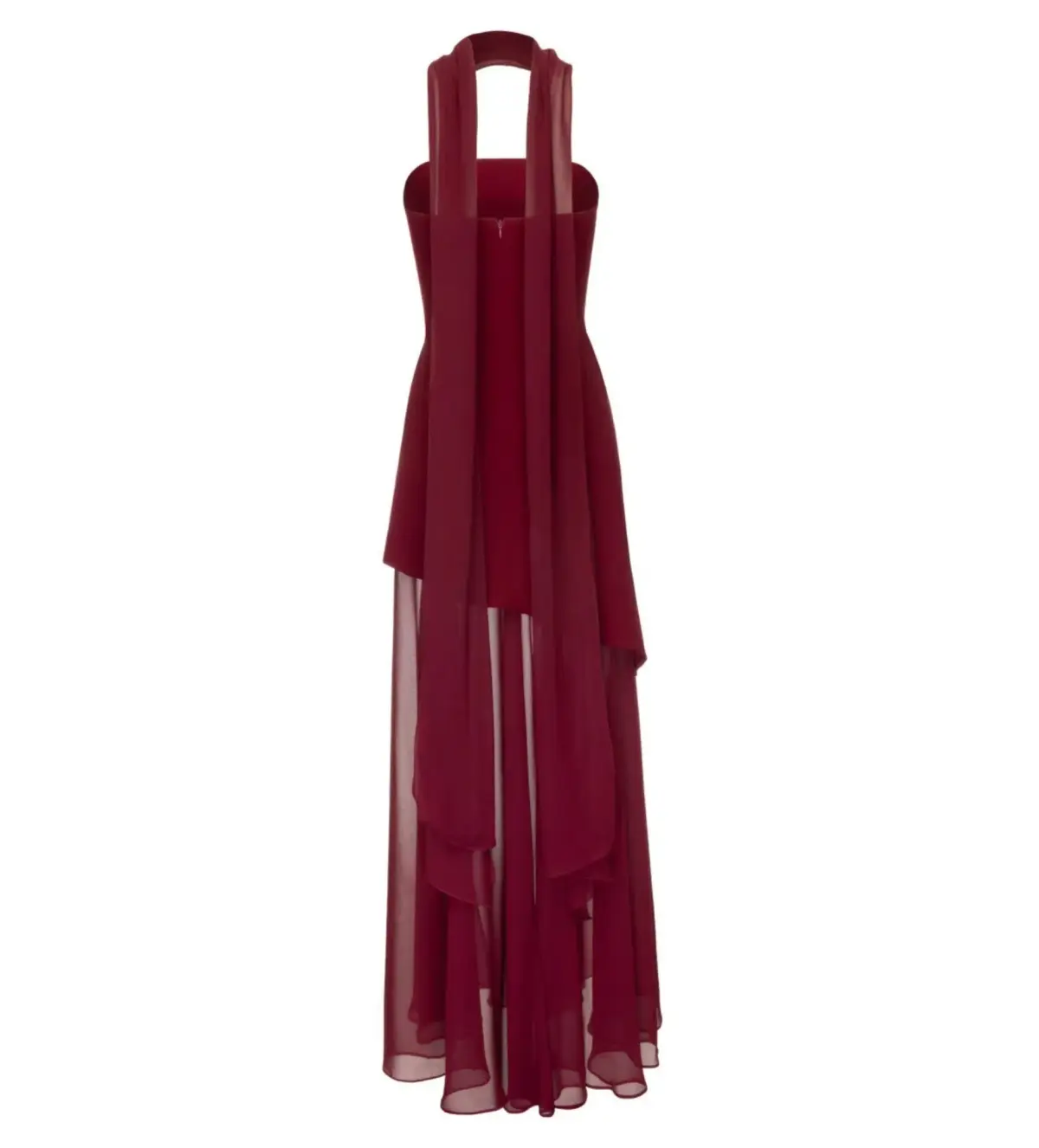 Matters Store Monaco Maxi Dress with Scarf Burgundy Size AU 8  - Image 7