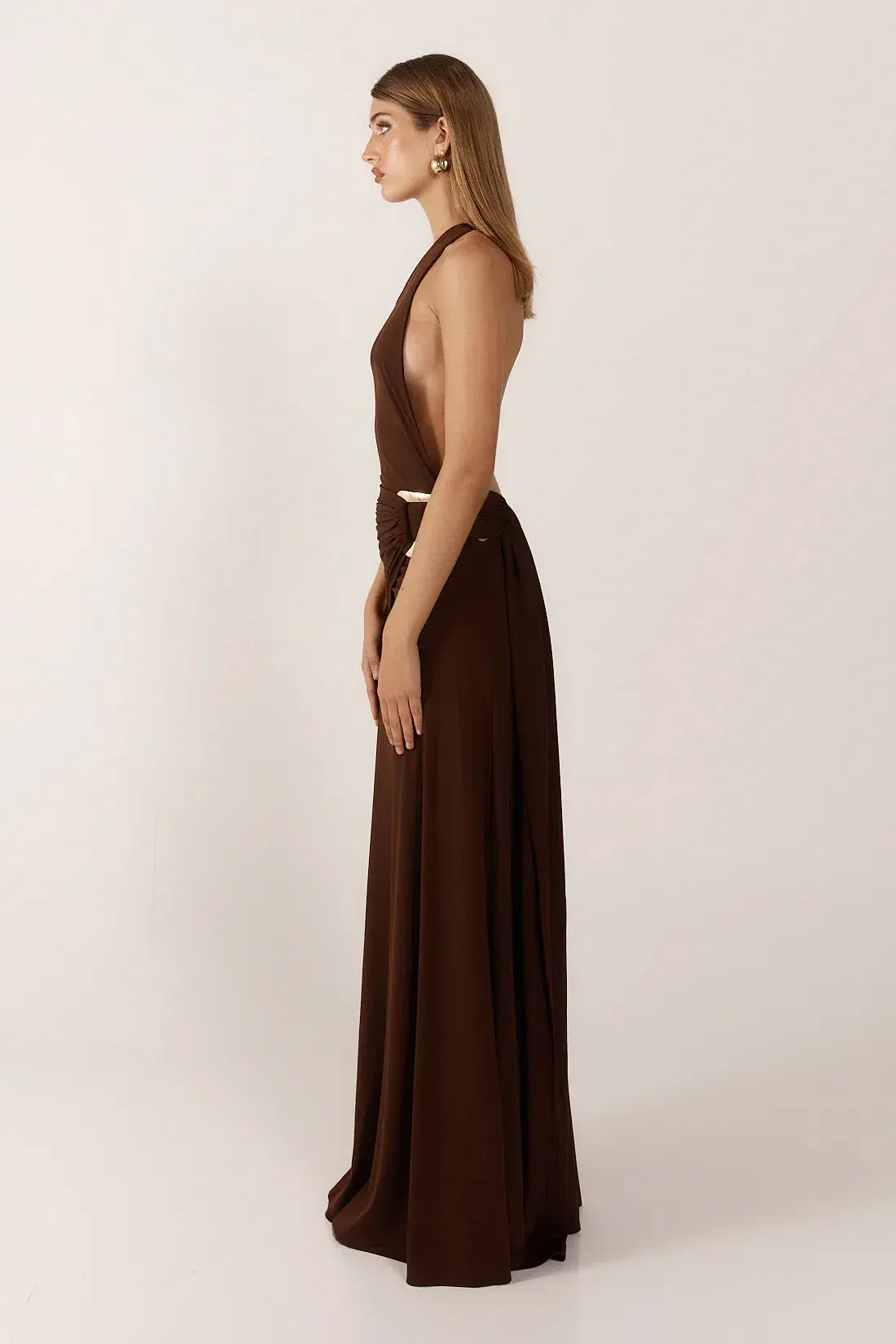 Ance Gria Gaia Gown Brown Size 6 - Image 3