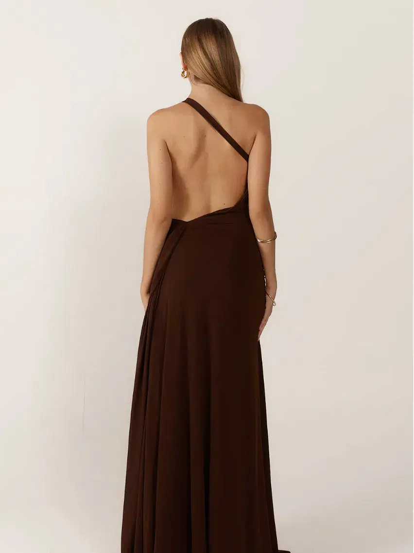 Ance Giria Gaia Gown Brown Maxi Size AU 12  - Image 2