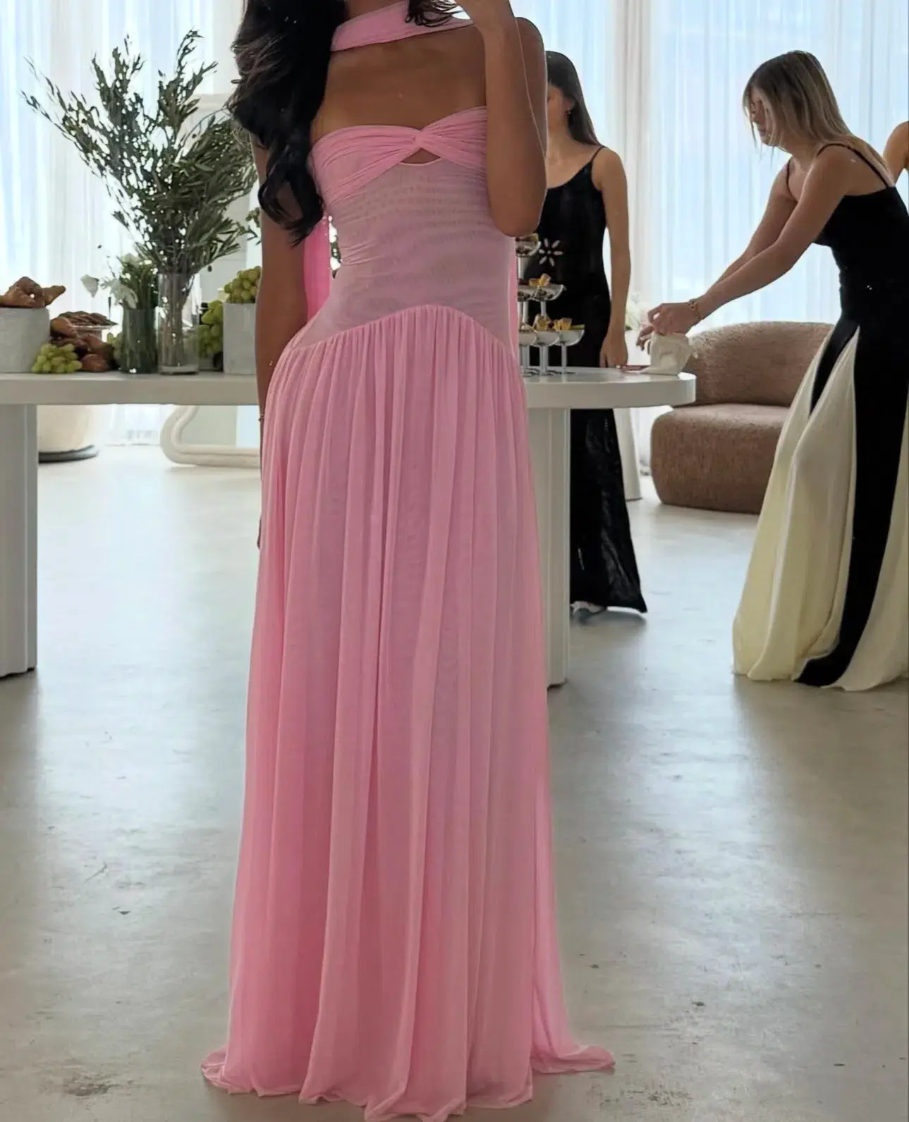 Rahaella Santana Ophelia Dress Maxi Pink Size AU 6 - Image 1