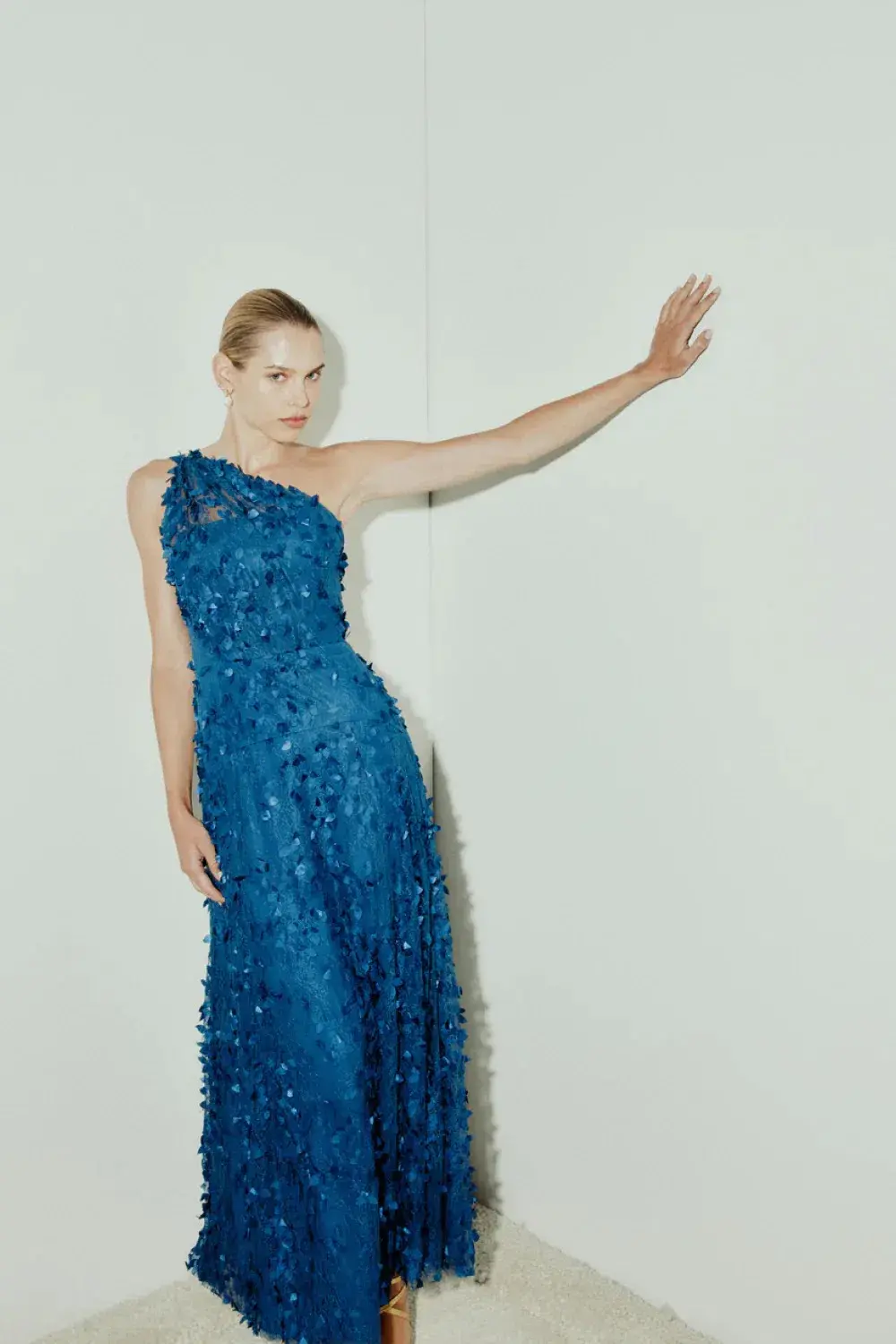 Manning Cartell Enchantment One Shoulder Dress Royal Blue Size AU 10 - Image 2