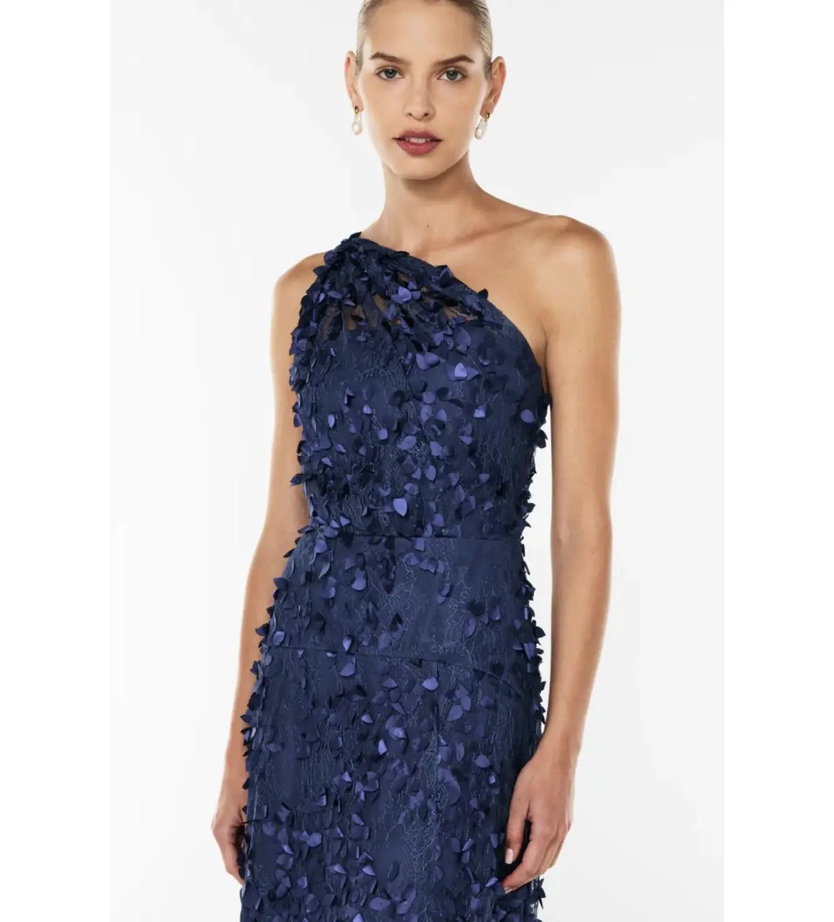 Manning Cartell Enchantment One Shoulder Maxi Dress Royal Blue Size AU 14 - Image 4