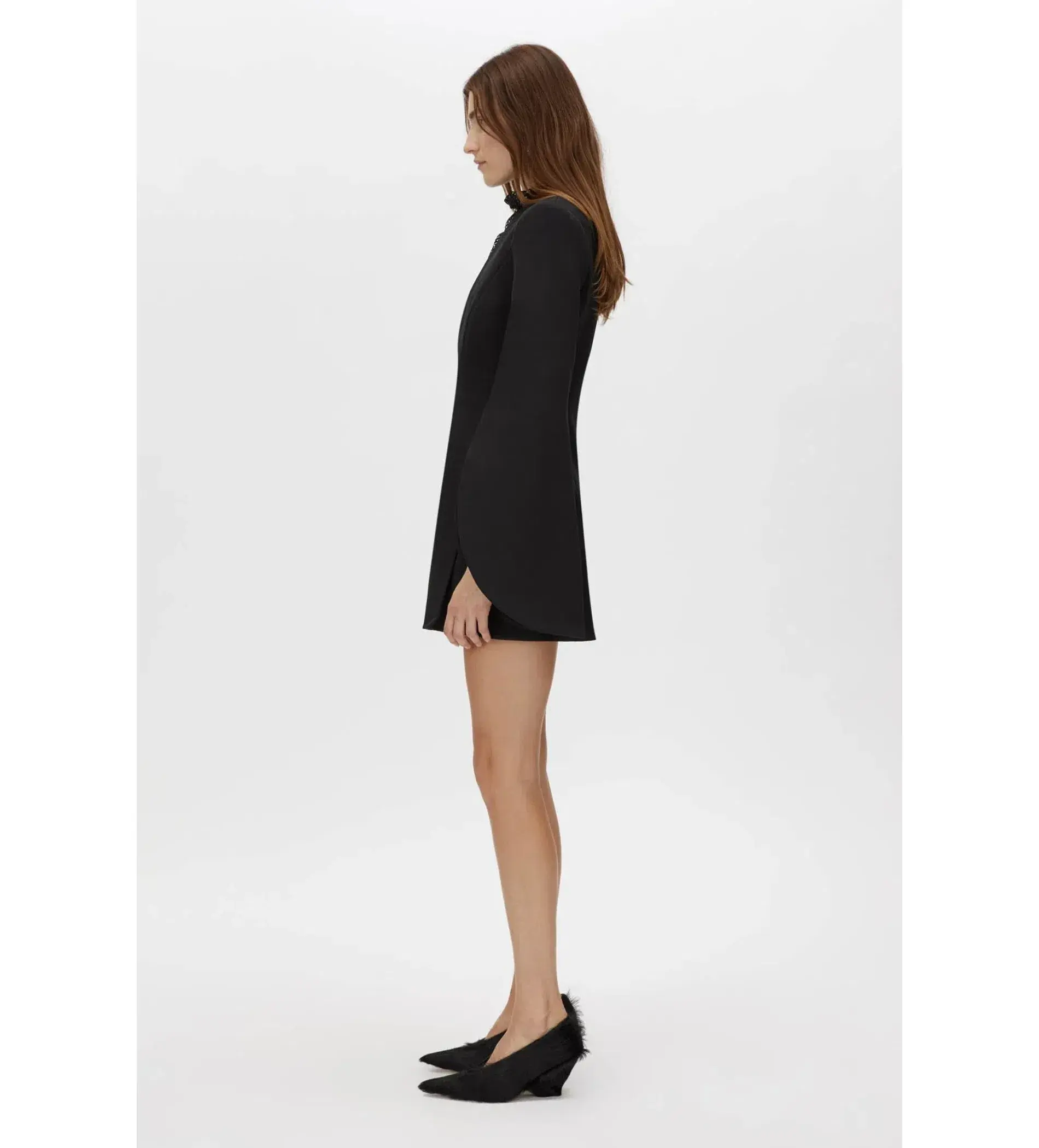 Camilla and Marc Sillage Lace Mini Dress Black Size AU 12 - Image 2
