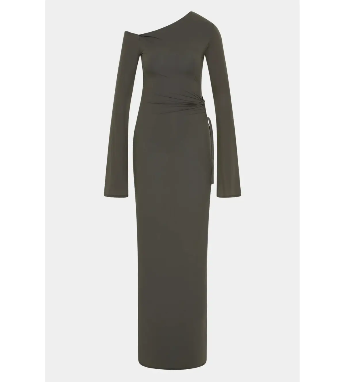 Sir the Label Hana Tie Maxi Dress Charcoal Size 2/AU 10 - Image 5