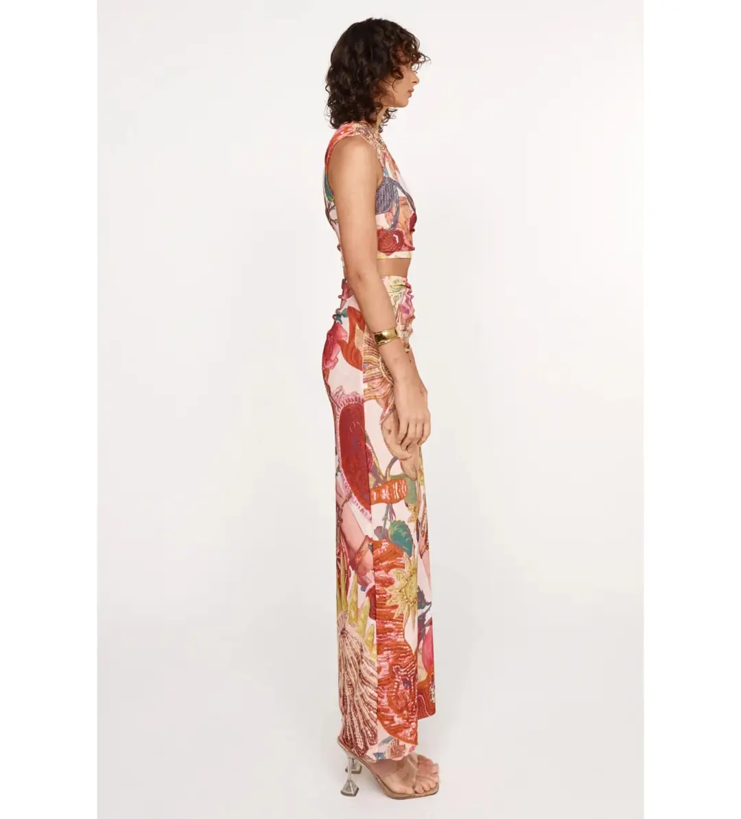 She is OLLÁ Ophelia Maxi Dress Victor Print Size AU 8 for rent on The Volte - main image