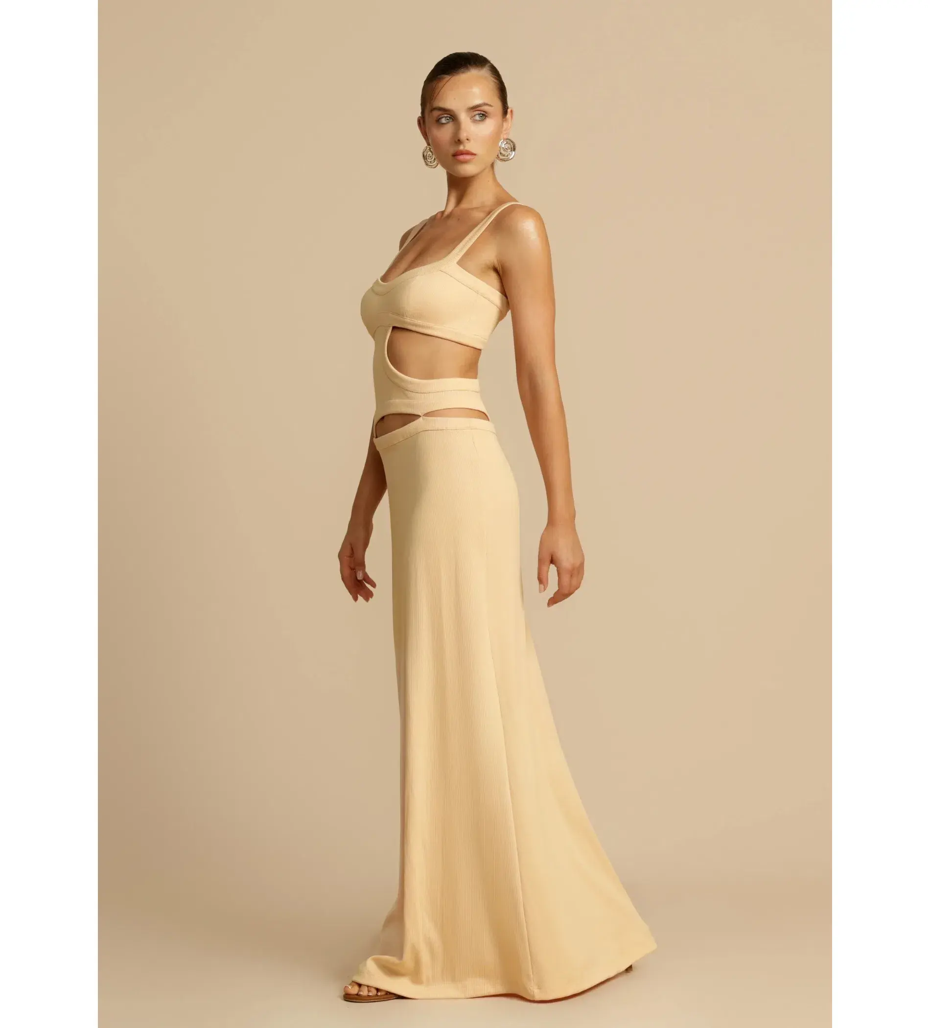 Arcina Ori Jetta Maxi Dress Butter Size AU 10 - Image 2