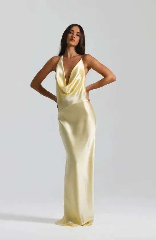 Natalie Rolt Gabi Gown in Lemon Size 8 - Image 1