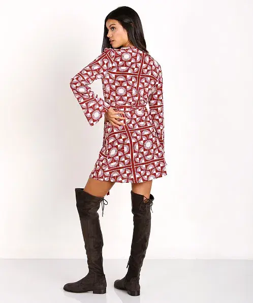 Stone Cold Fox Kai Mini Dress Print Size 2/AU 10 - Image 2