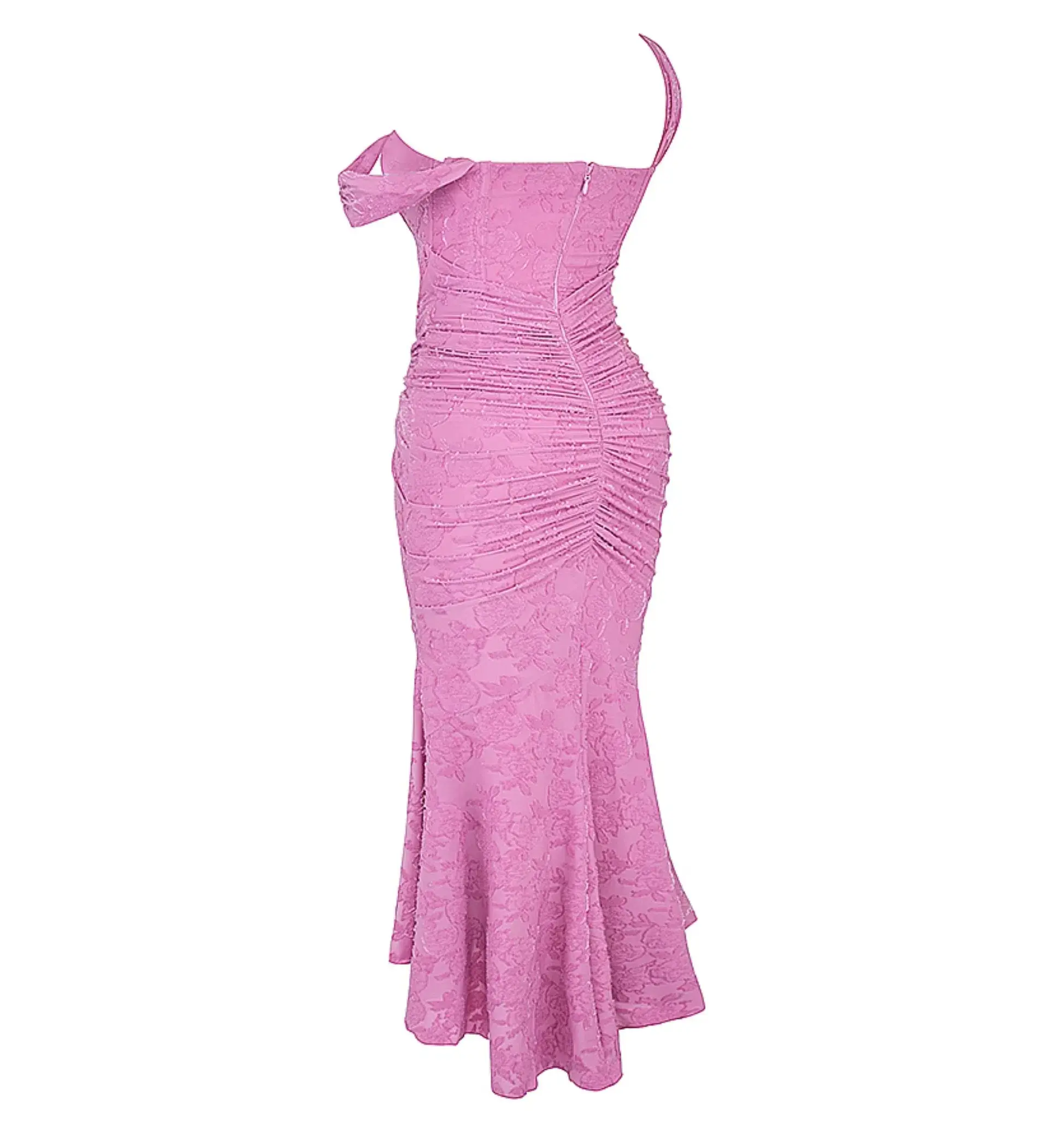House of CB Cesca Maxi Dress Rose Pink Floral Size 8 - Image 7