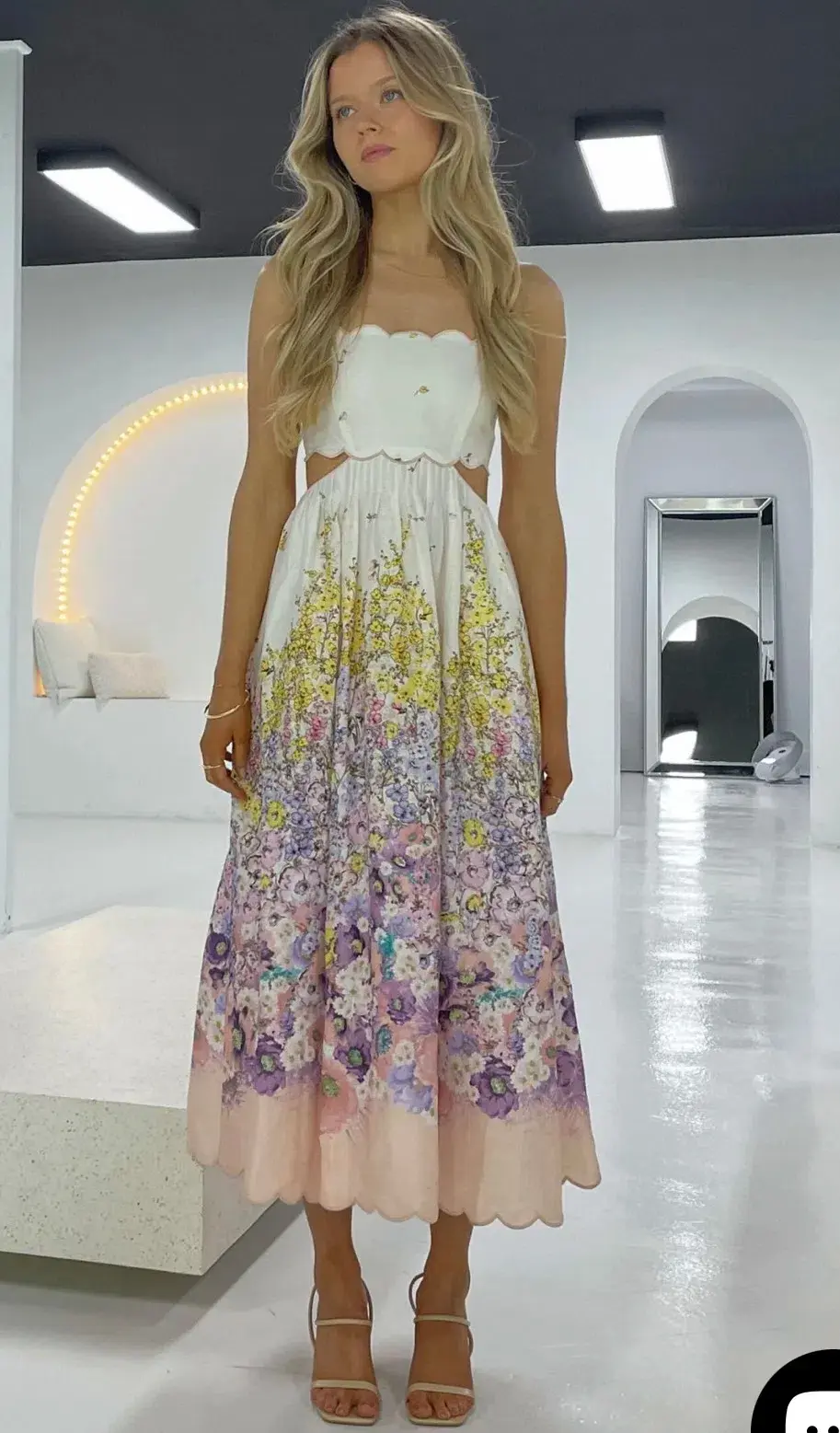 Zimmermann Jude Scallop Midi Dress Size AU 8 - Image 1