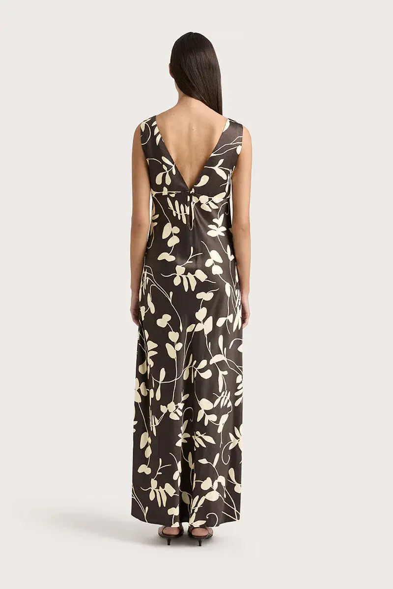 Faithfull The Brand Amiens Maxi Dress in Brown Print Size XS / AU 6 - Image 3