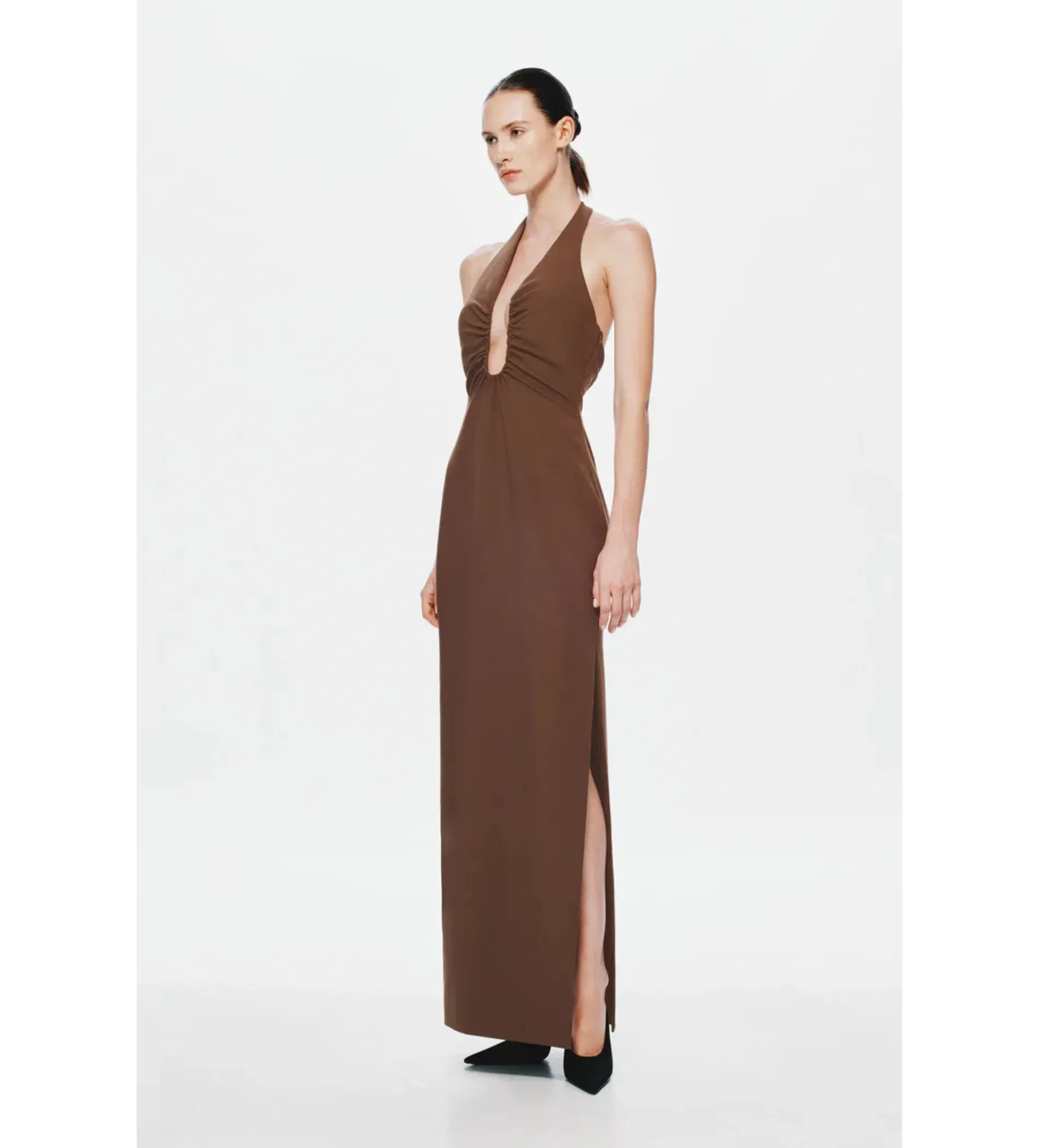 MISHA The Alusia Maxi Dress in Mink Size 8/S - Image 2