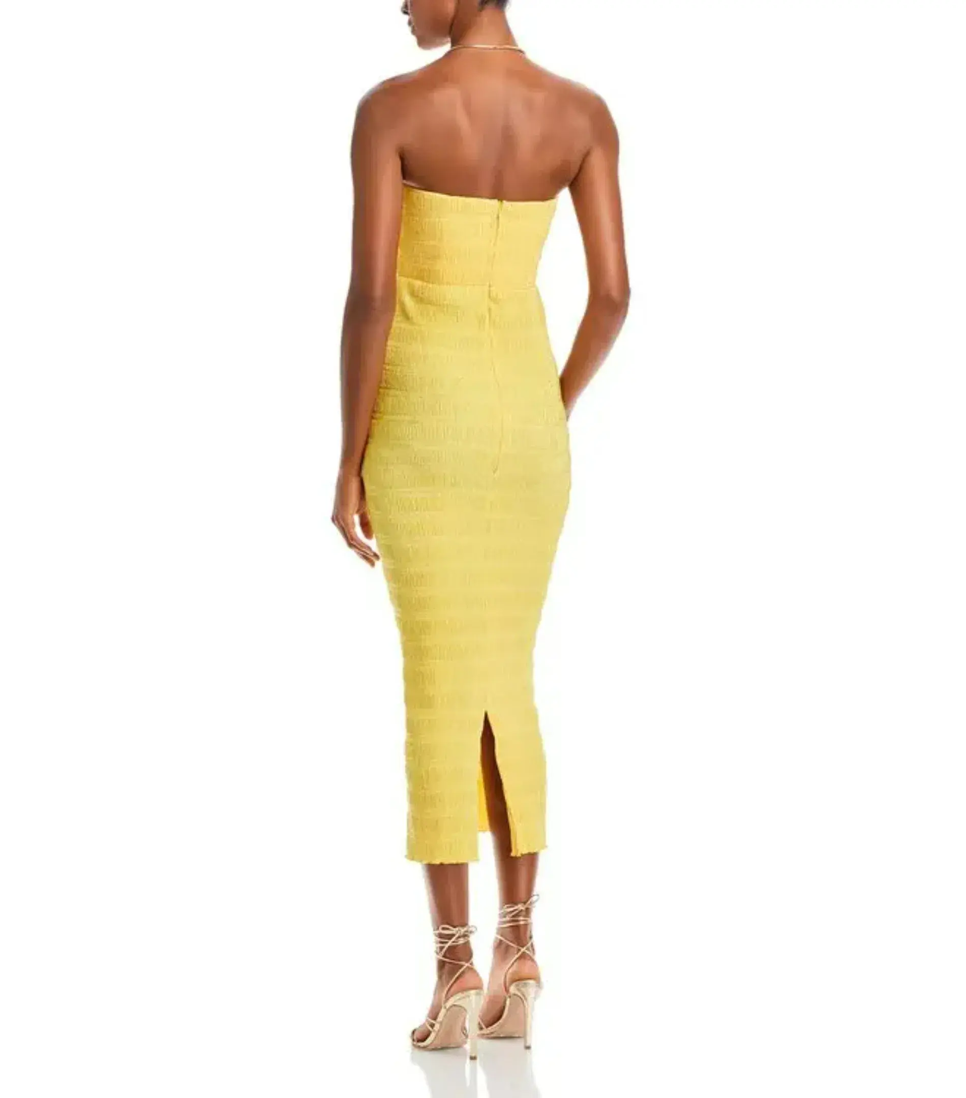 L'Idee Aurore Gown Canary Yellow Size AU 8 - Image 2