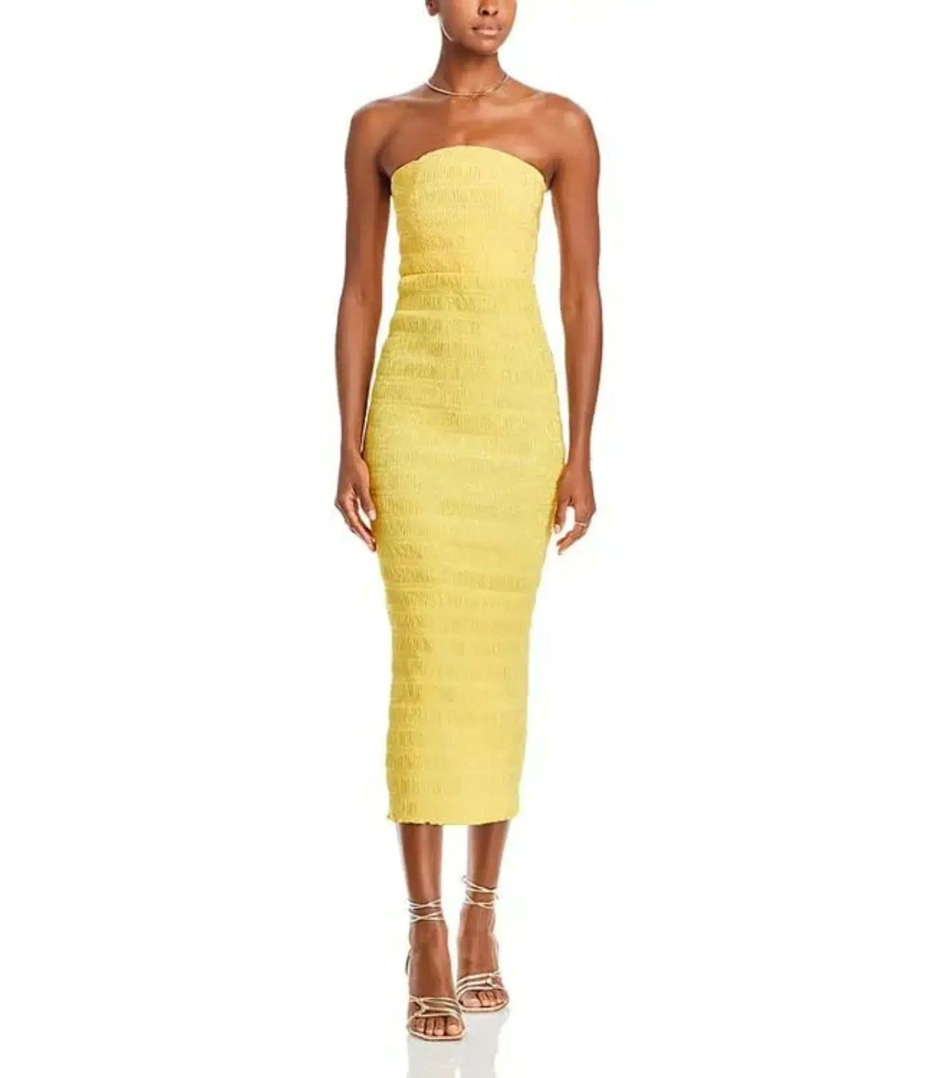 L'Idee Aurore Gown Canary Yellow Size AU 8 - Image 1