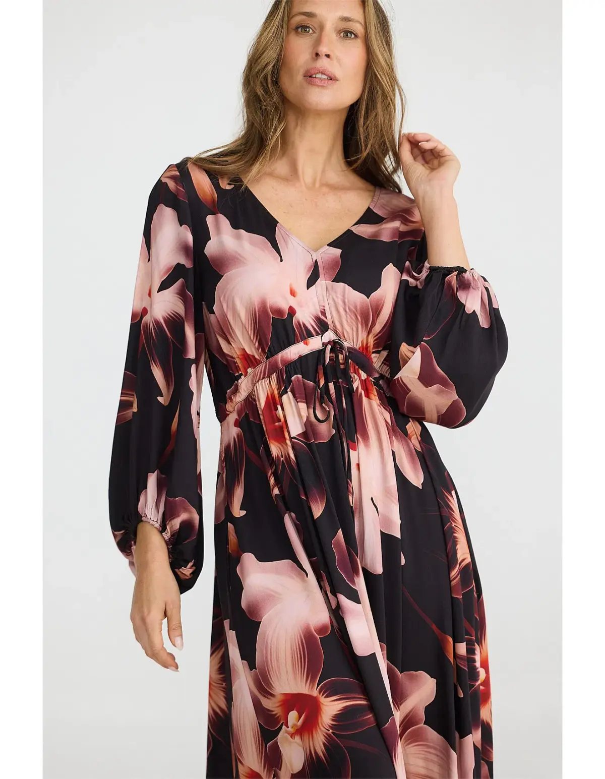 Brave + True Sunshine Midi Dress Night Orchid Size AU 12 - Image 2