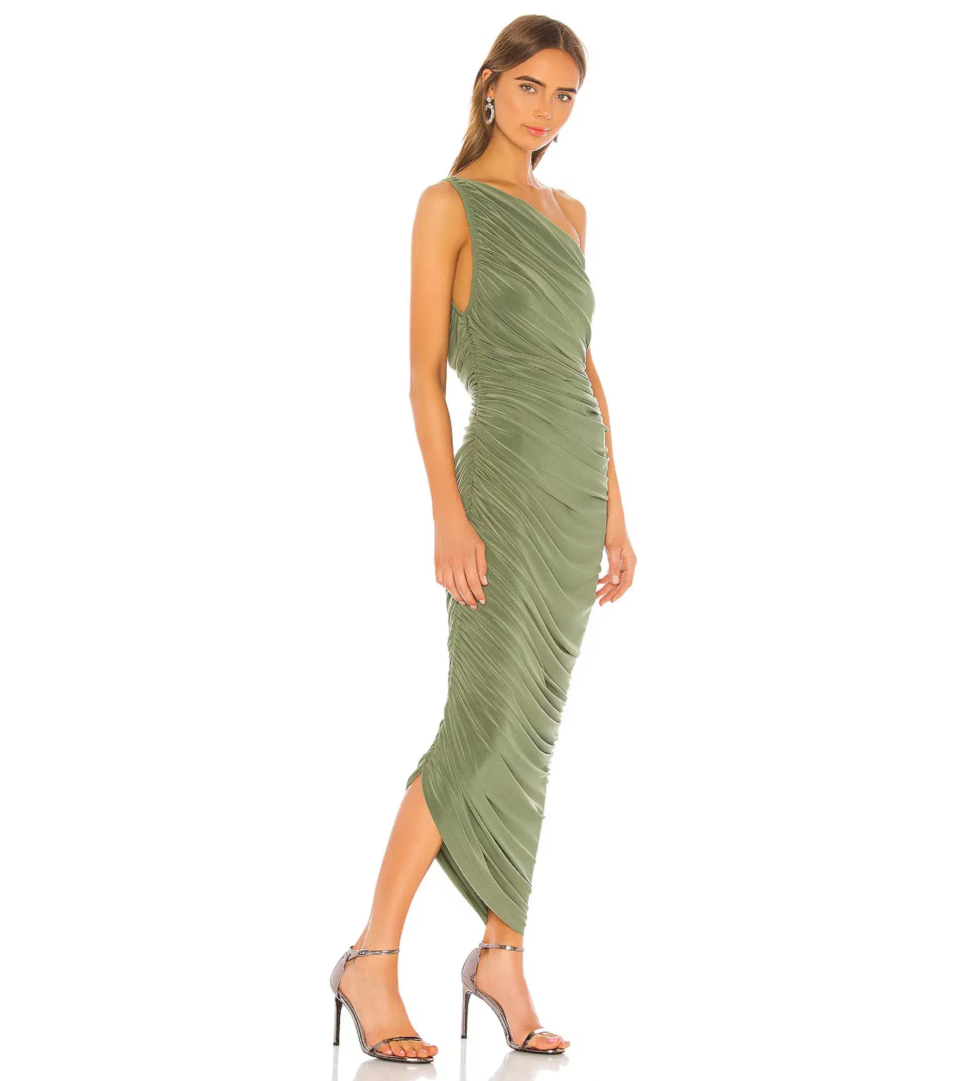 Norma Kamali Diana Gown in Celadon Size M / AU 10 - Image 3