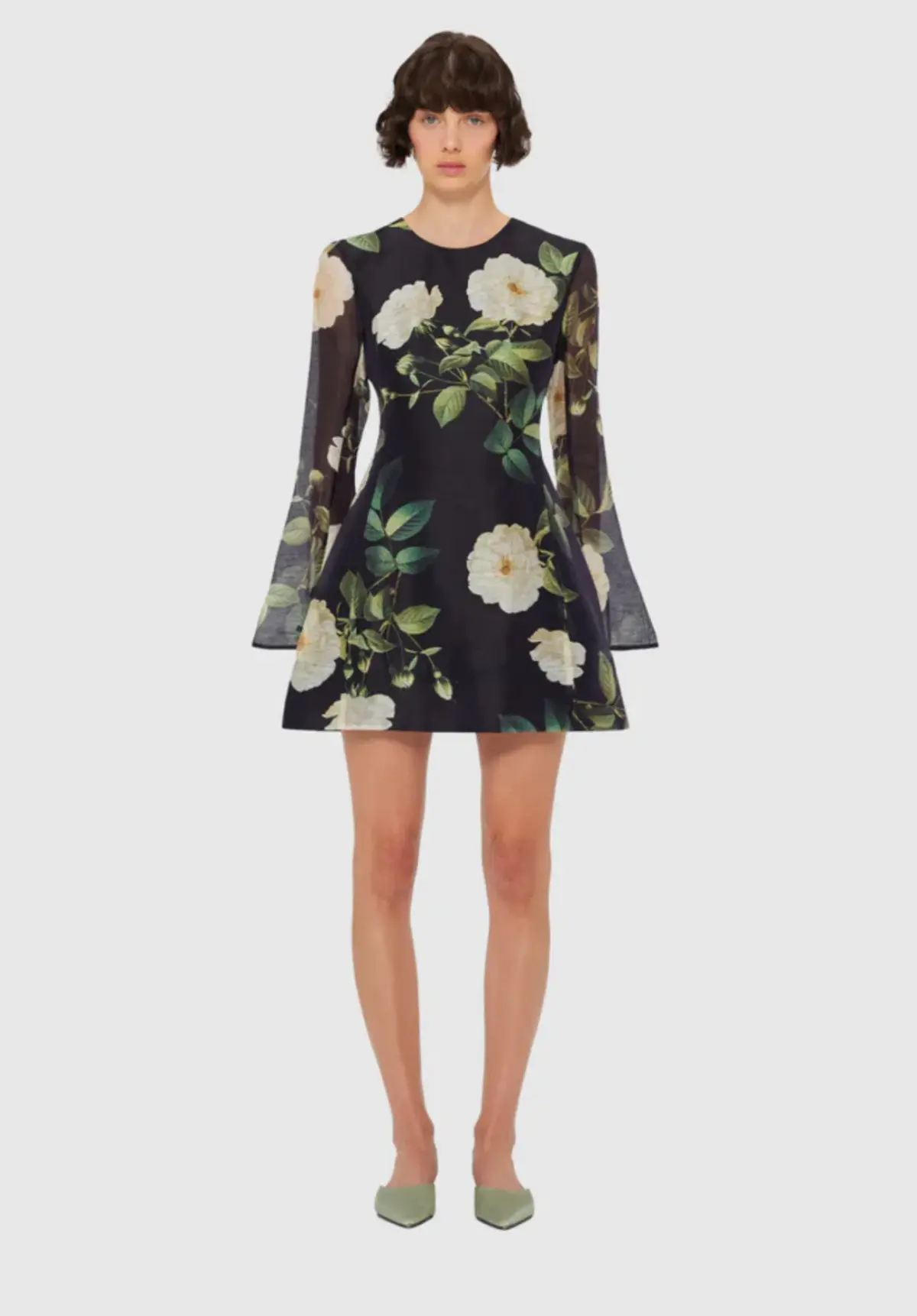 Leo Lin Suzanne Bell Sleeve Mini Dress Size 12 - Image 1