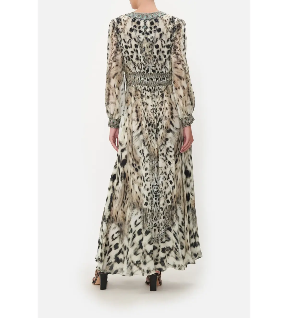 Camilla Snow Whispers Button Dress With Shaped Waistband  Size S/Au 10  - Image 2