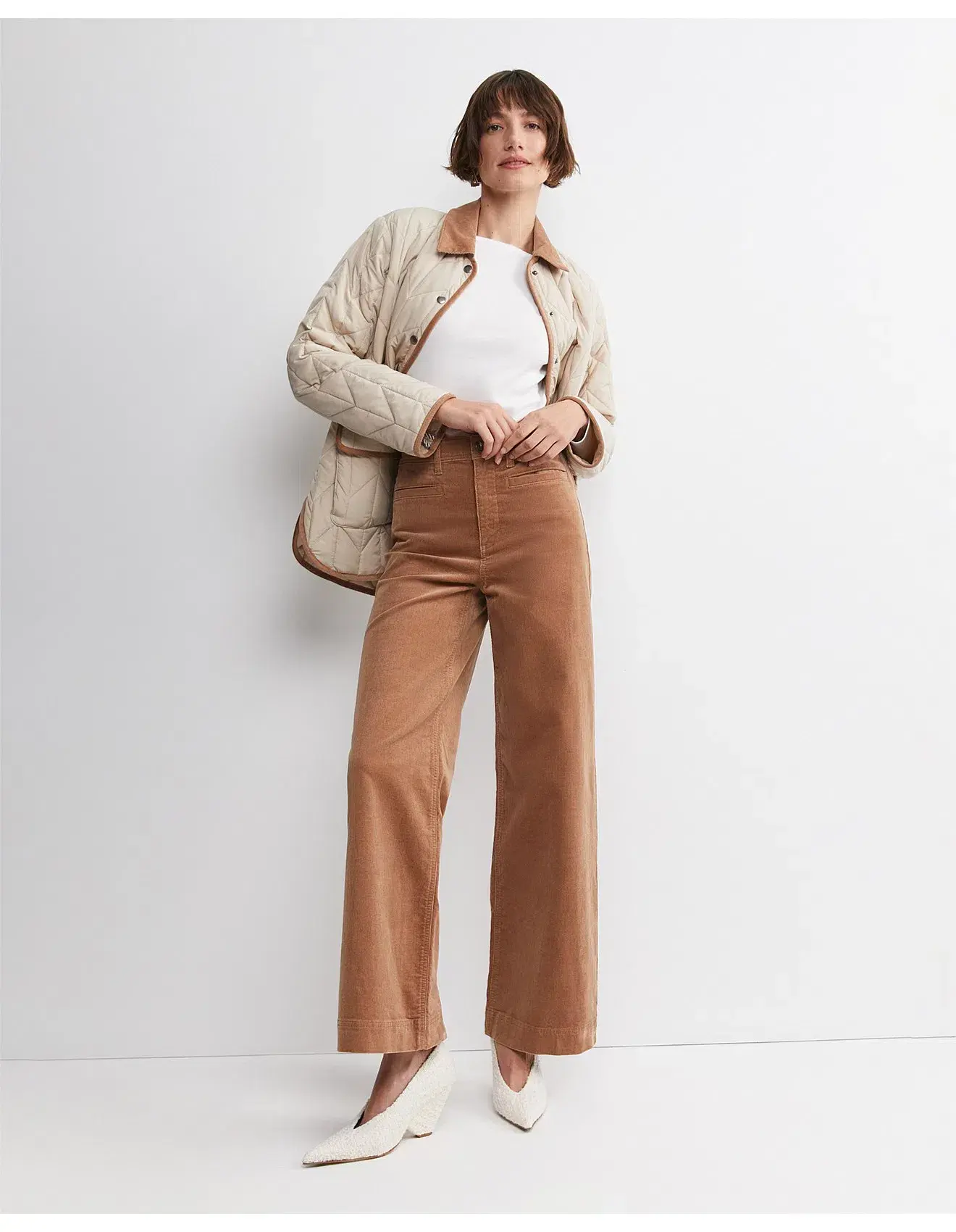 Sportscraft Cleo Cord Wide Leg Jean Camel Size AU 14  - Image 1