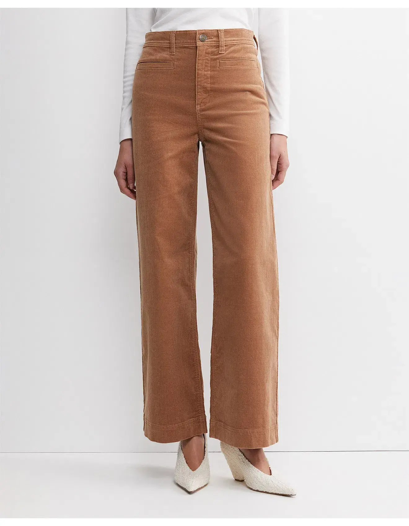 Sportscraft Cleo Cord Wide Leg Jean Camel Size AU 14  - Image 3
