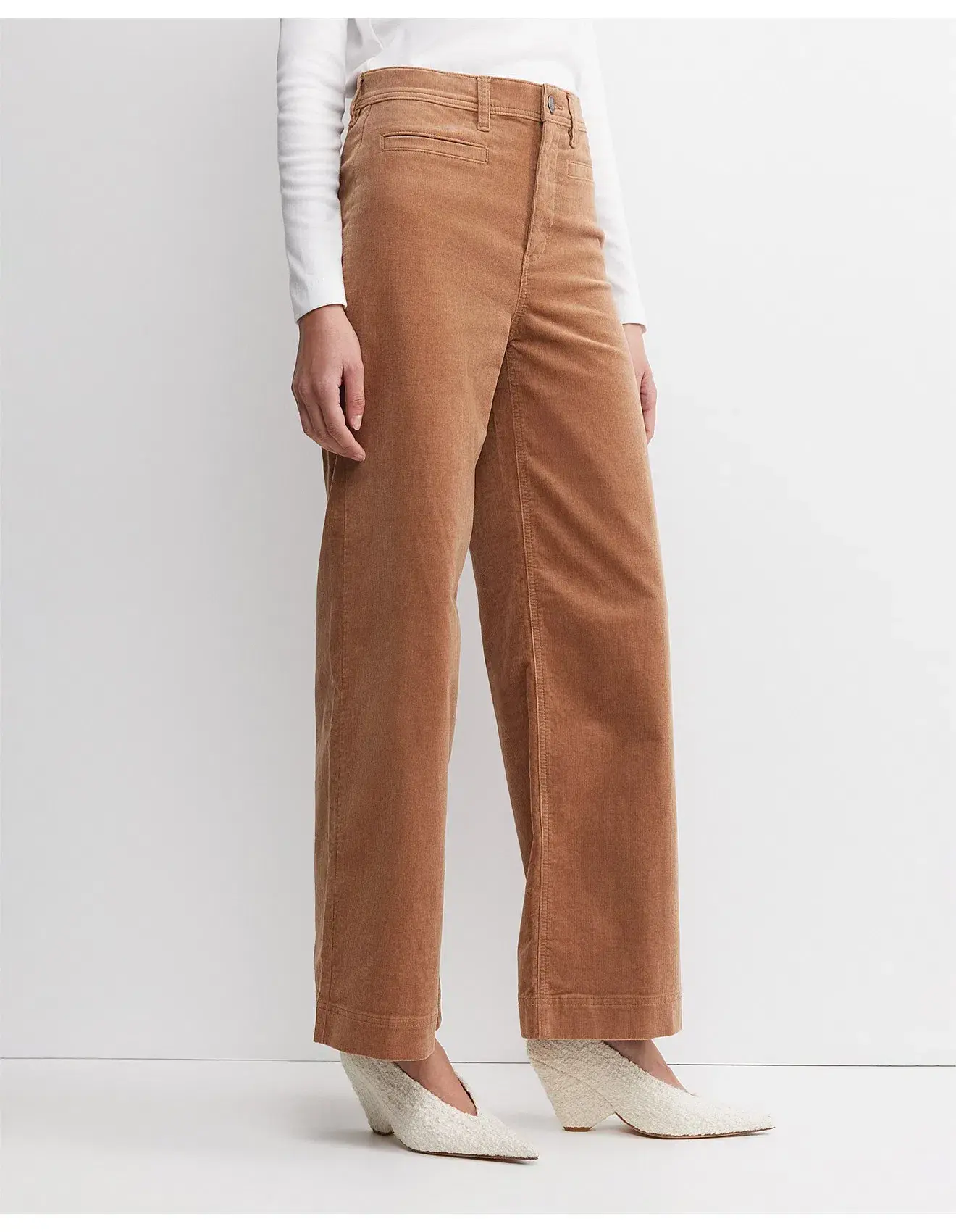 Sportscraft Cleo Cord Wide Leg Jean Camel Size AU 14  - Image 2