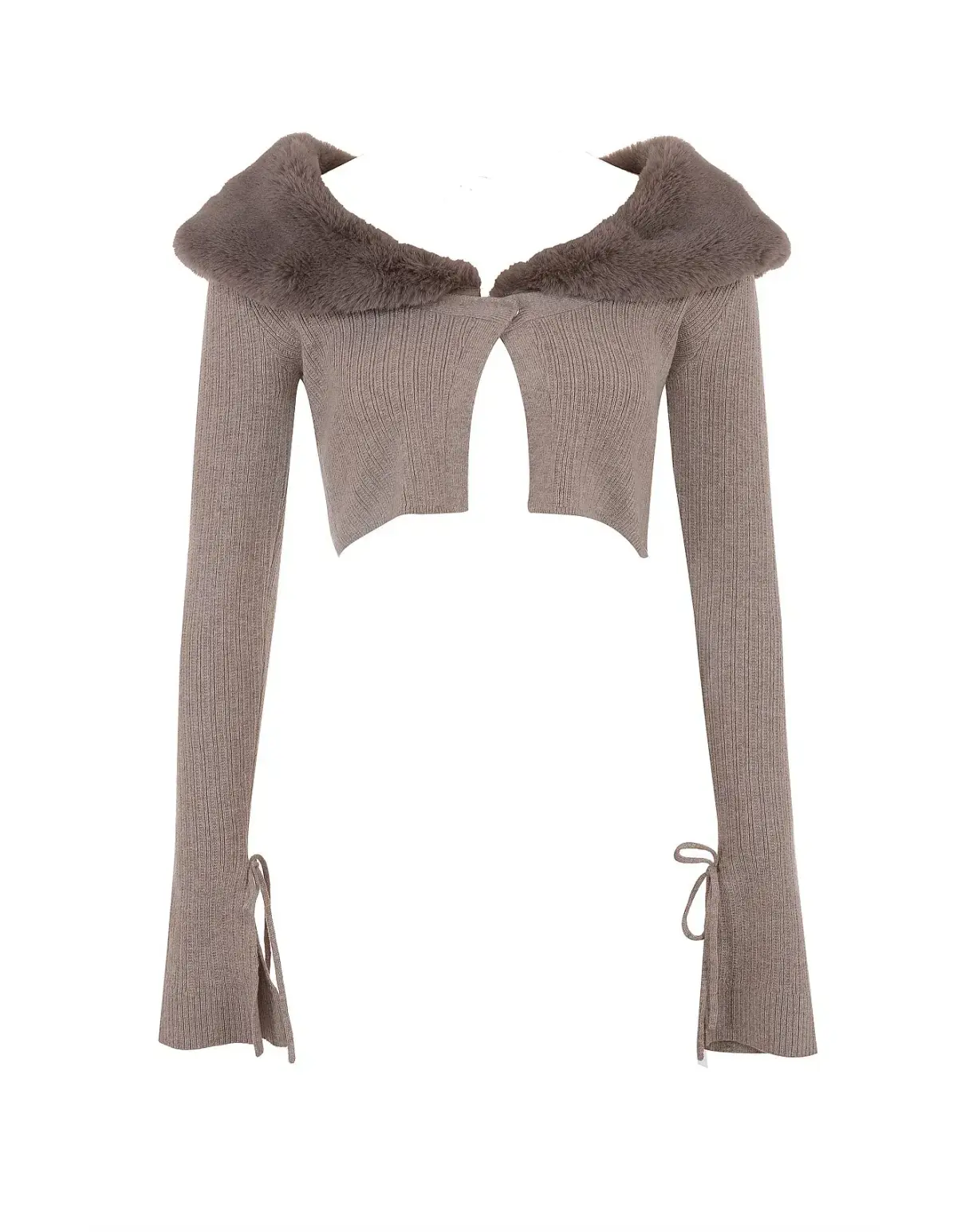 House Of CB Dahlia Cashmere Cardigan Beige Size AU 14  - Image 4