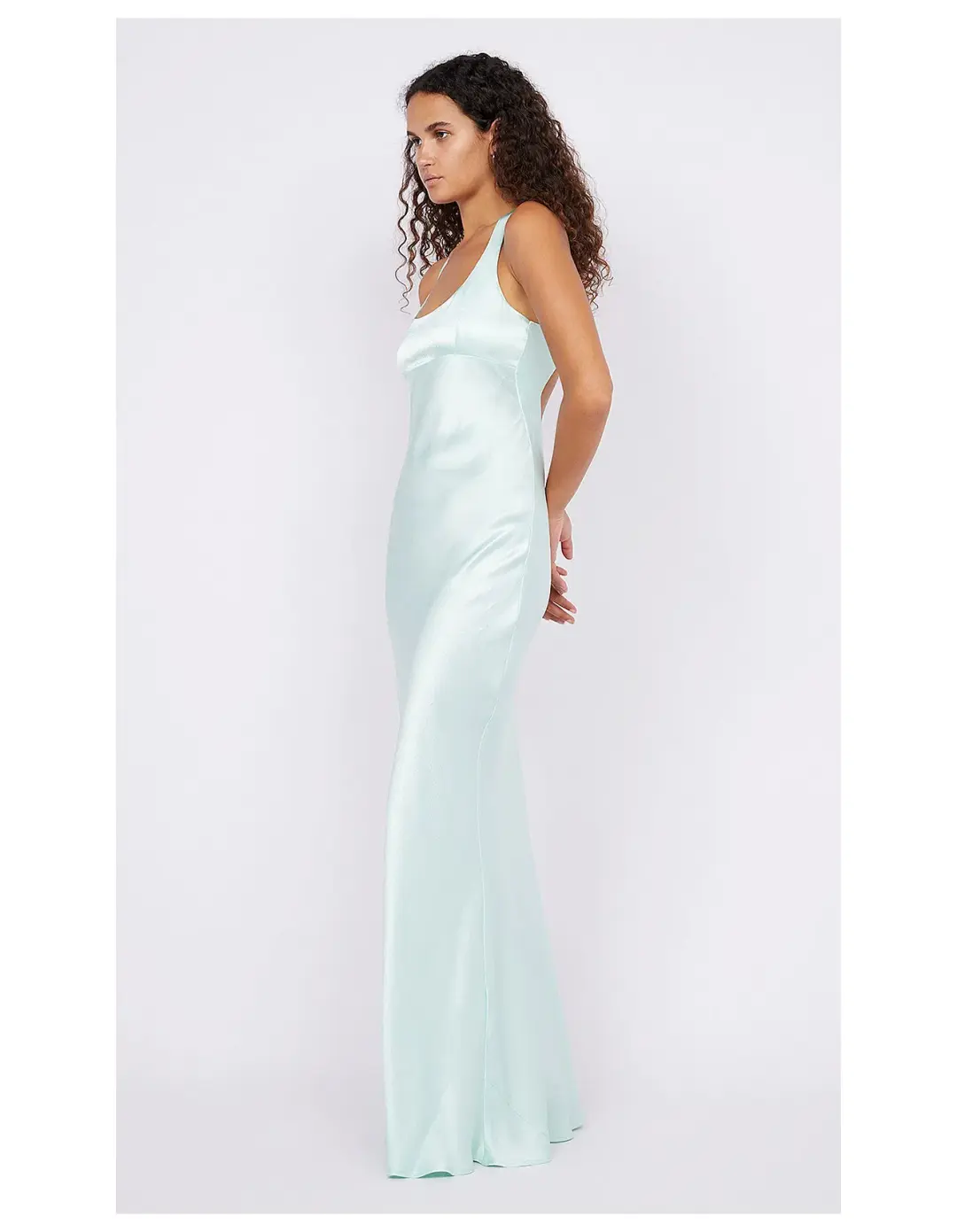 Bec & Bridge Maxina Crossover Maxi Dress Mint Size AU 12 for rent on The Volte - main image