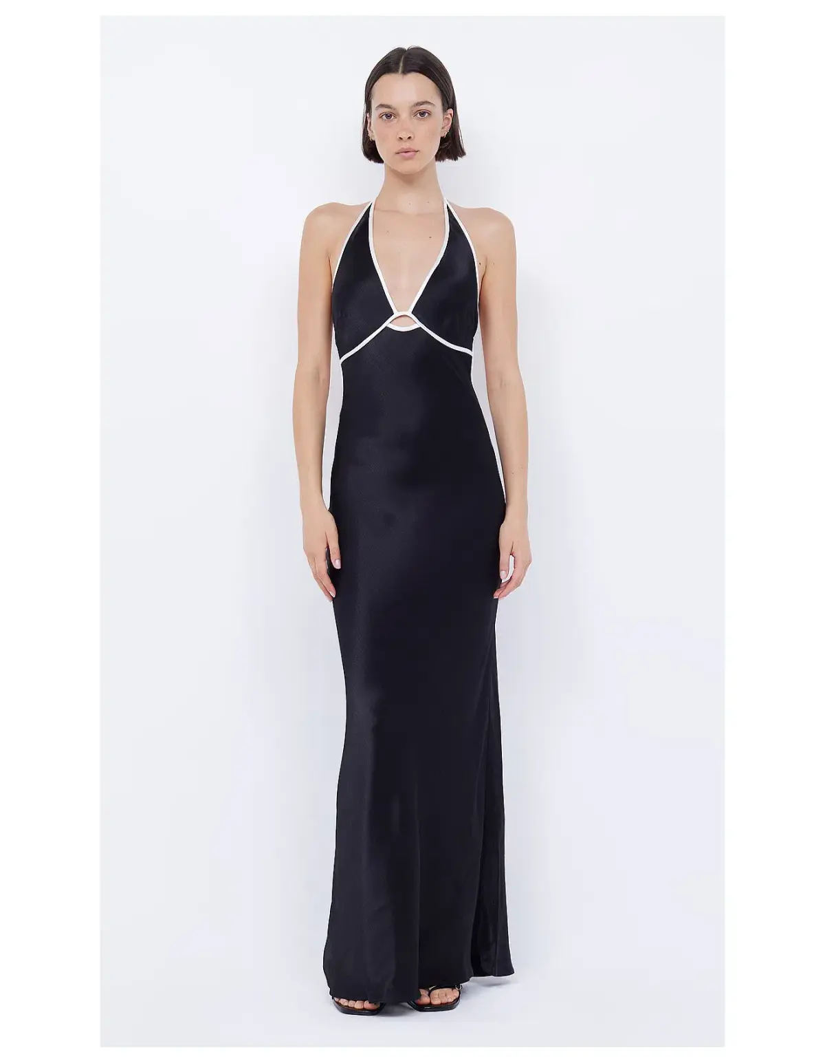 Bec & Bridge Zariah Halter Dress Maxi Black Size AU 12 - Image 1
