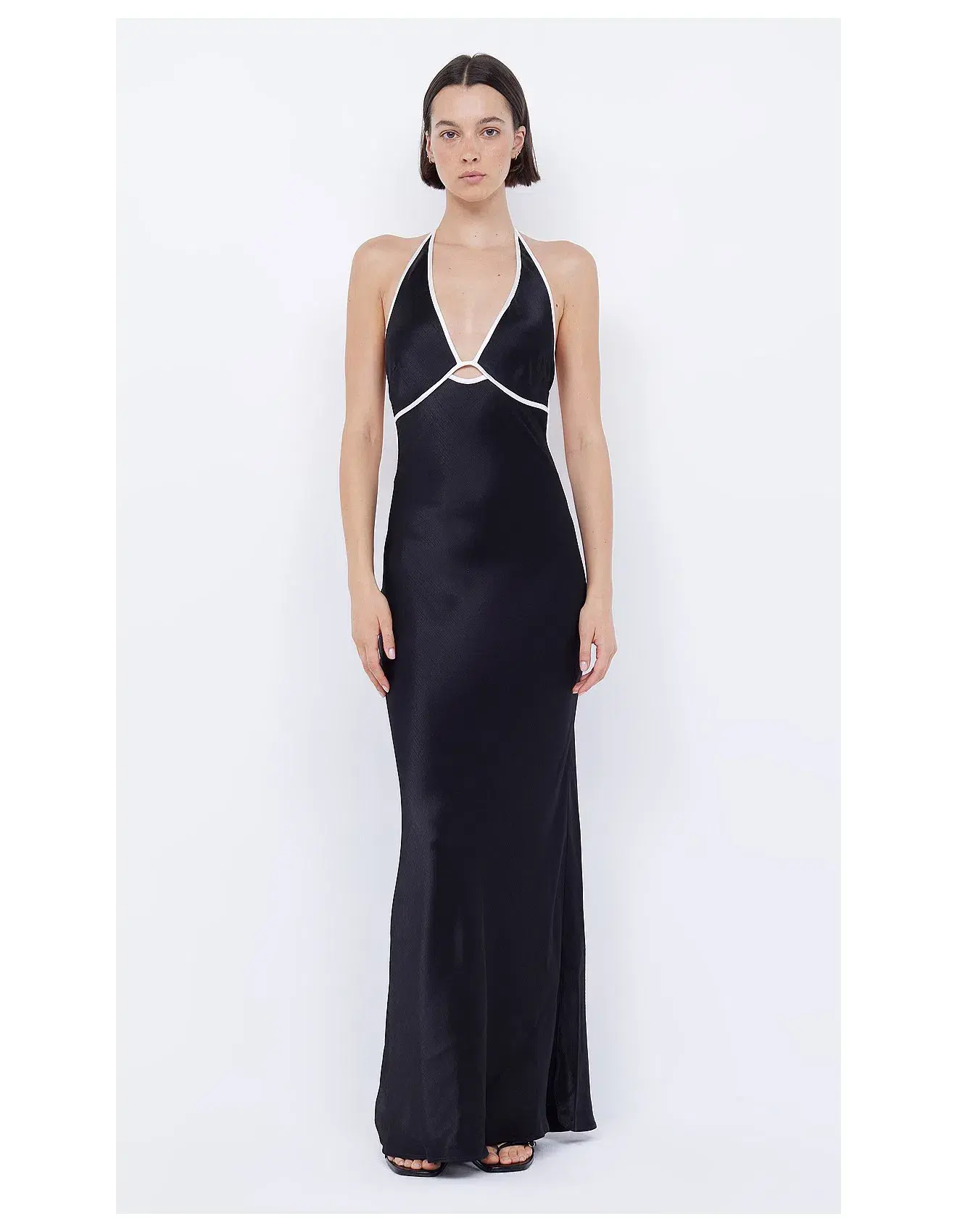 Bec & Bridge Zariah Halter Dress Maxi Black Size AU 12 - Image 1