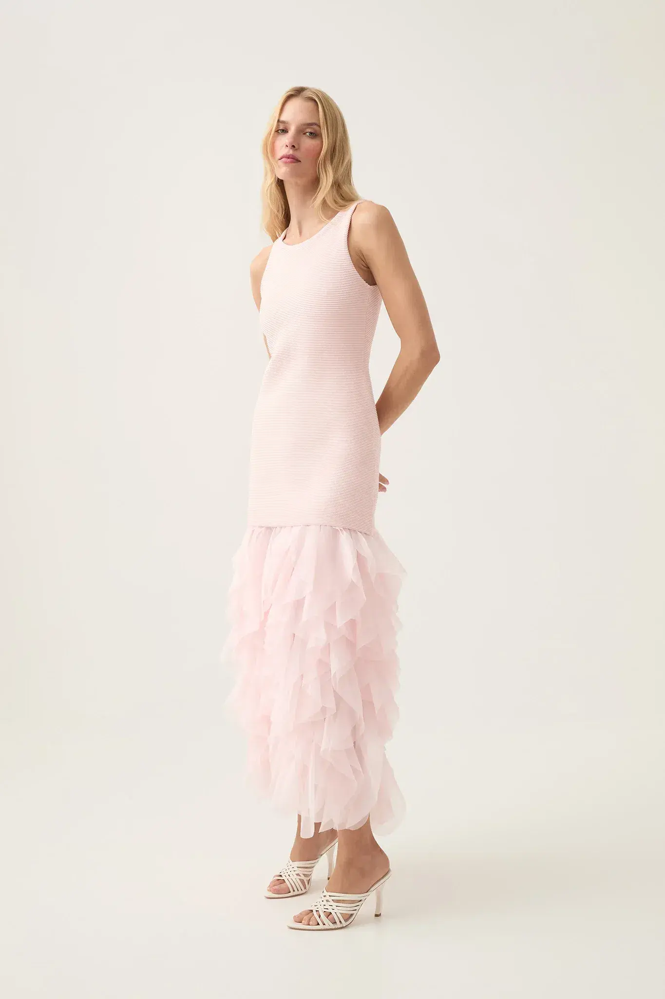 Aje Elations Knit Maxi Dress in Pastel Pink Size XS / AU 6 - Image 2