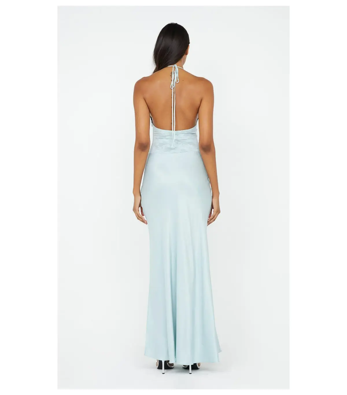Bec & Bridge Akari Halter Dress Cloud Blue Size AU 6 - Image 4