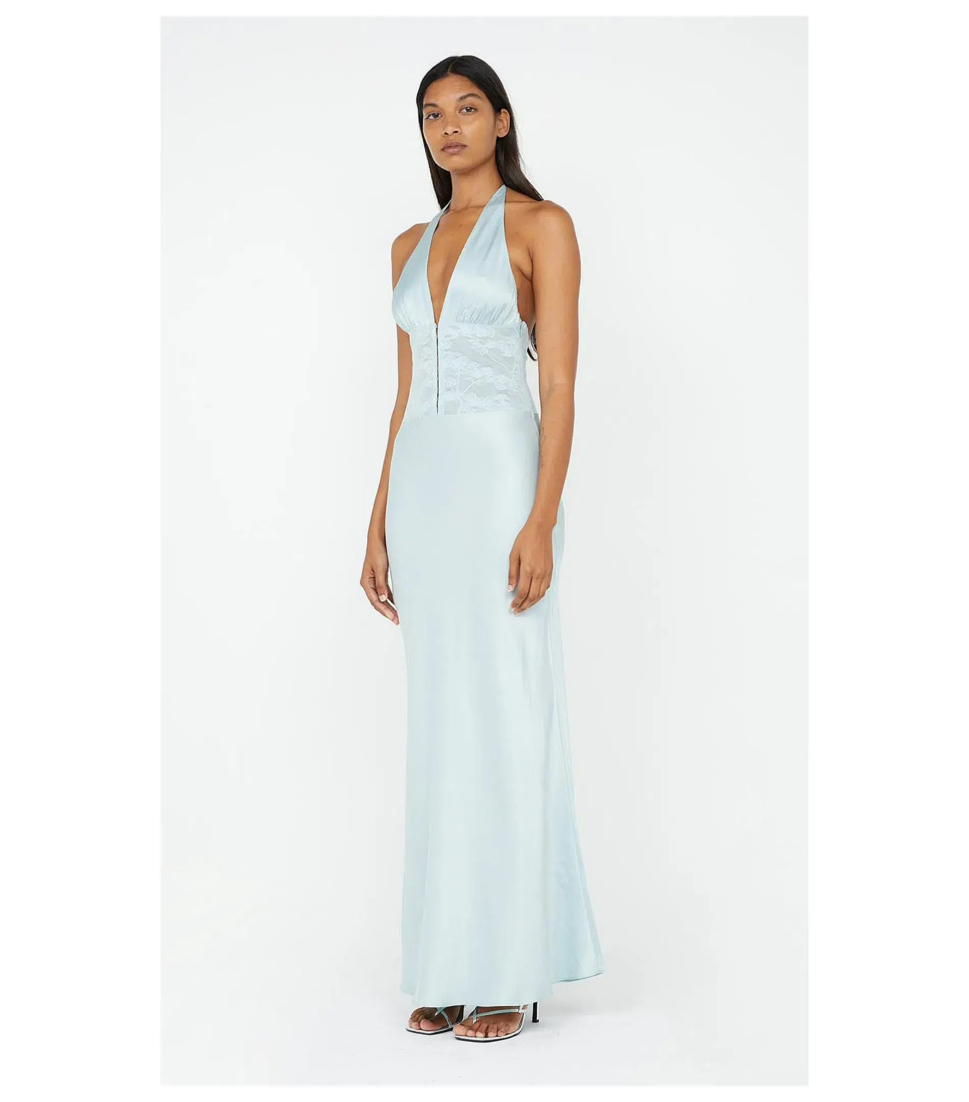Bec & Bridge Akari Halter Dress Cloud Blue Size AU 6 - Image 2