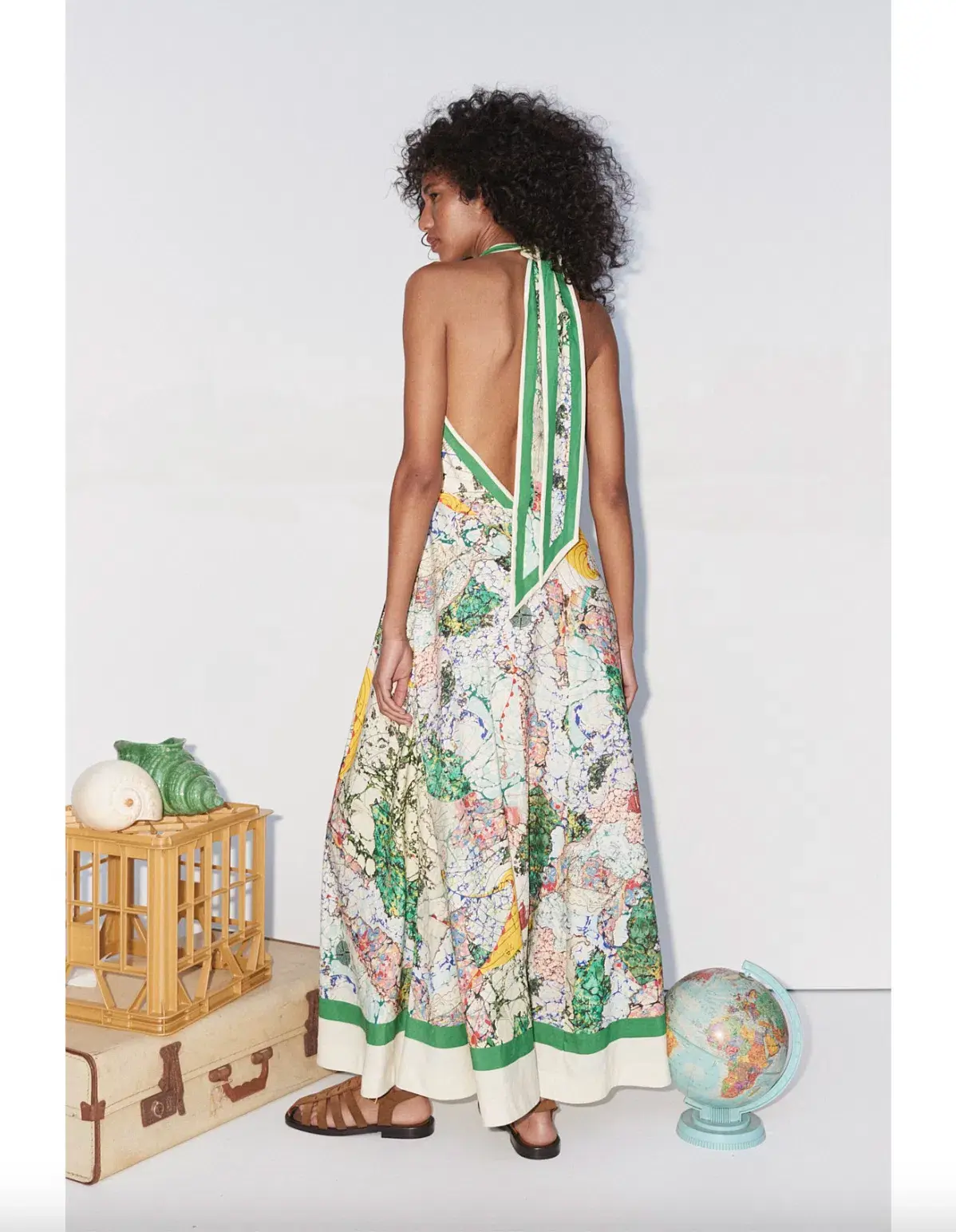 Alemais Odyssey Halter Midi Dress Multi Size 10  - Image 3