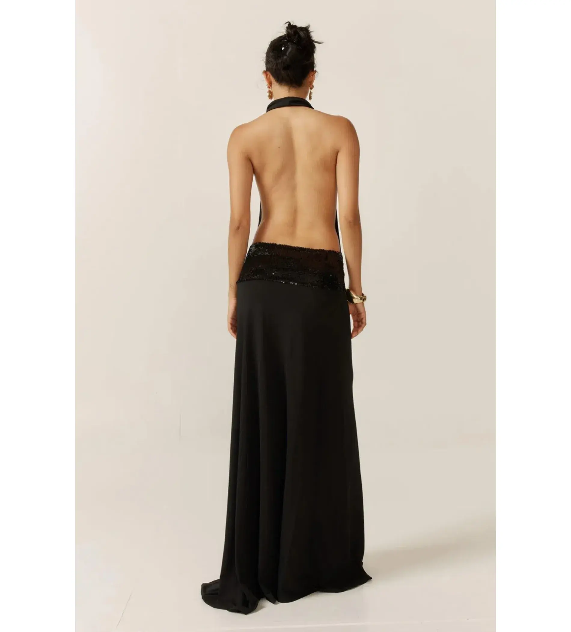 Ance Gria Adele Gown Black Size AU 8 - Image 4