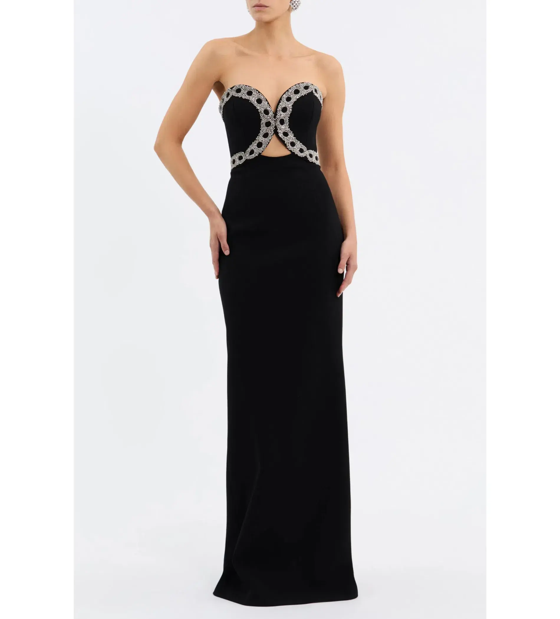 Rebecca Vallance Celinda Gown in Black Size AU 10 - Image 1