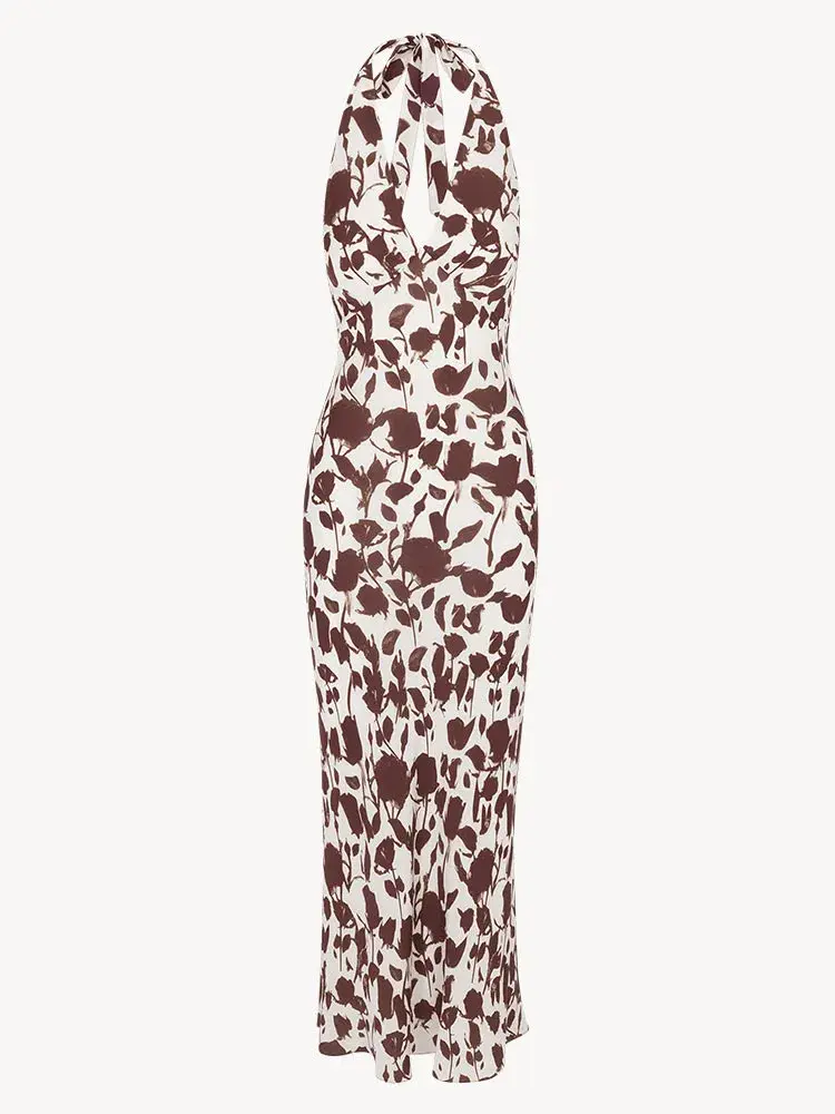 Realisation Par The Simone Maxi Dress in Chocolate Havana Size 6/XS - Image 5