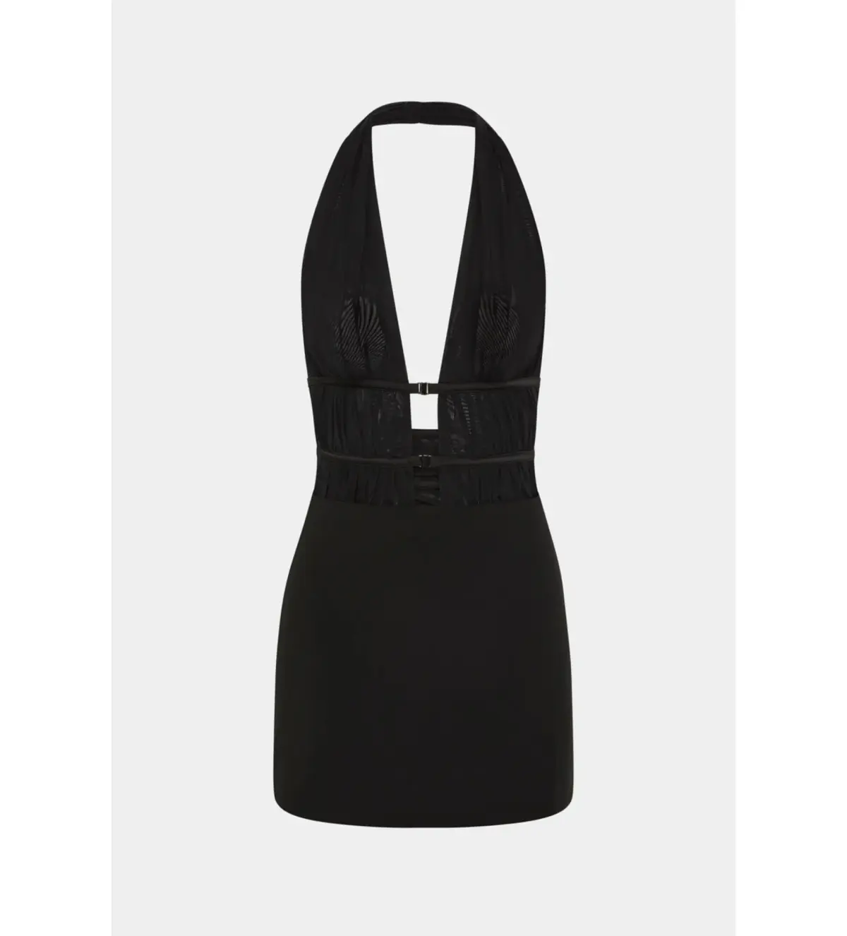 MISHA Celine Twill Mini Dress in Black Size 6/XS - Image 5