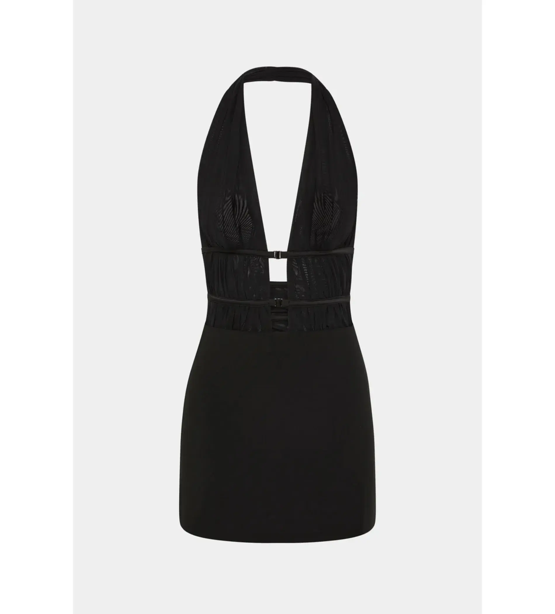 MISHA Celine Twill Mini Dress in Black Size 6/XS - Image 5