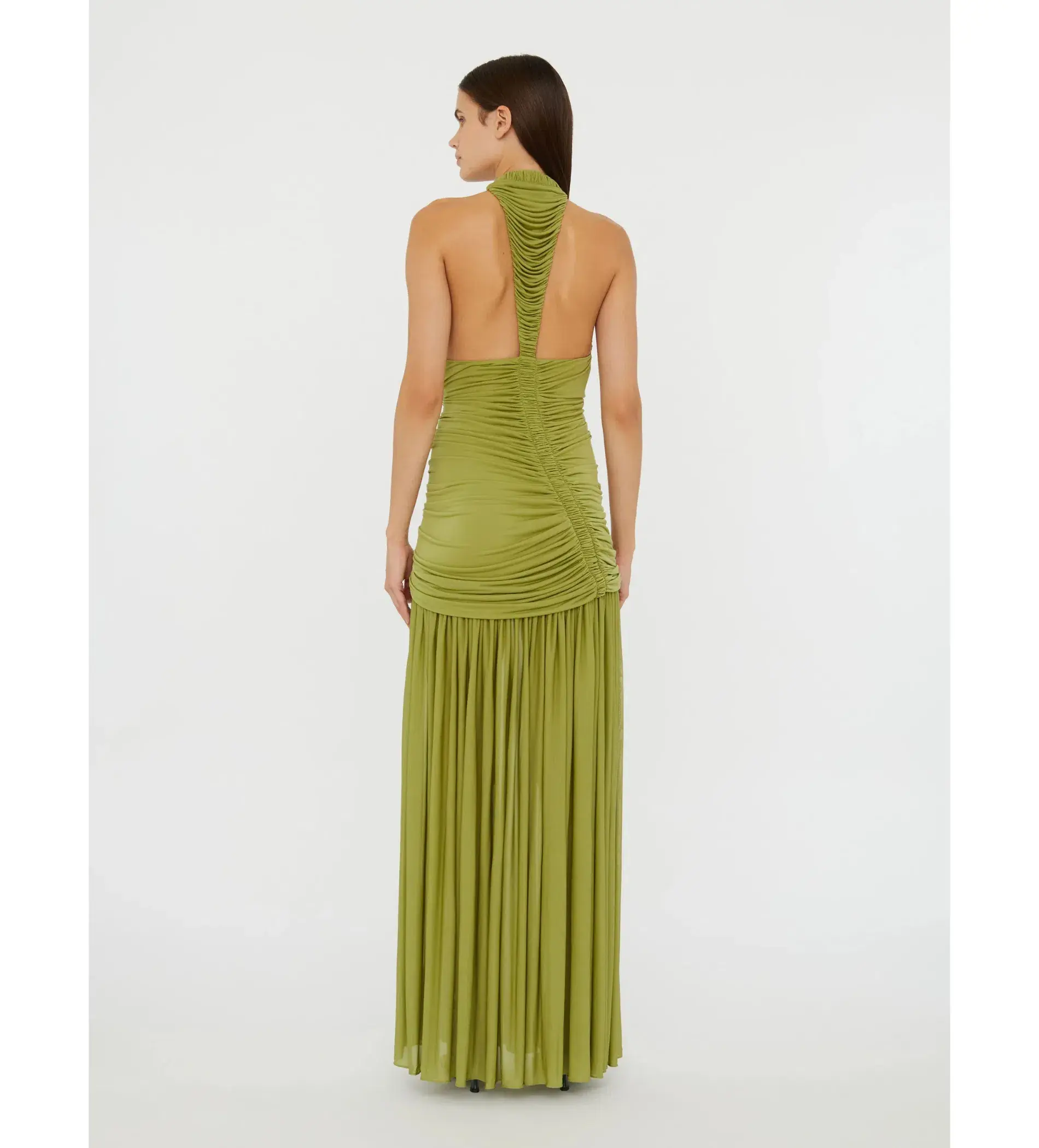 Christopher Esber Orion Gown in Green Olive Size S / AU 8 - Image 3