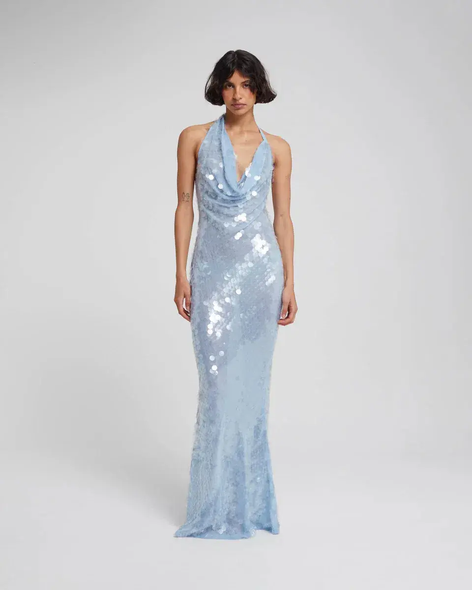 Rat and Boa Anais Dress Blue 6/XS - Image 1