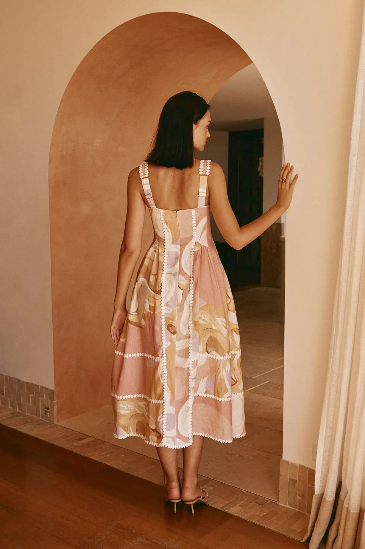 Zaco Dress Sogno Tramonto Multi Print Size 6 - Image 3