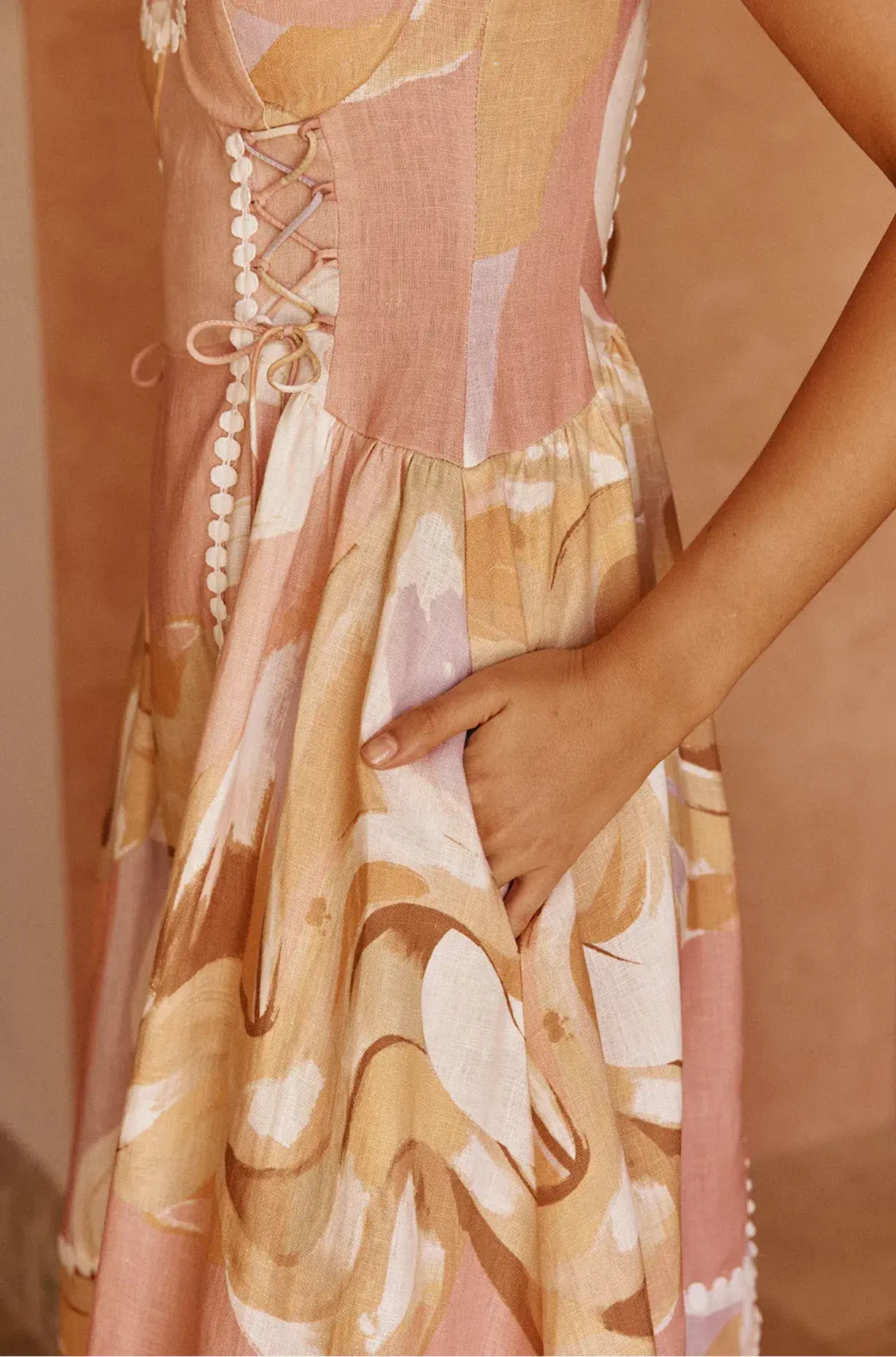 Zaco Dress Sogno Tramonto Multi Print Size 6 - Image 2