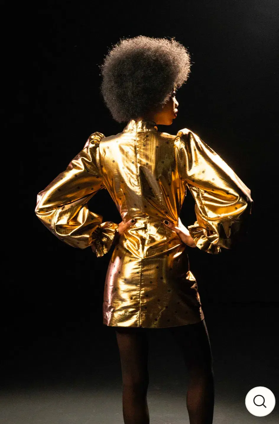 Queens of Archive “Sawyer” Mini Dress Gold Size S / AU 10 - Image 2