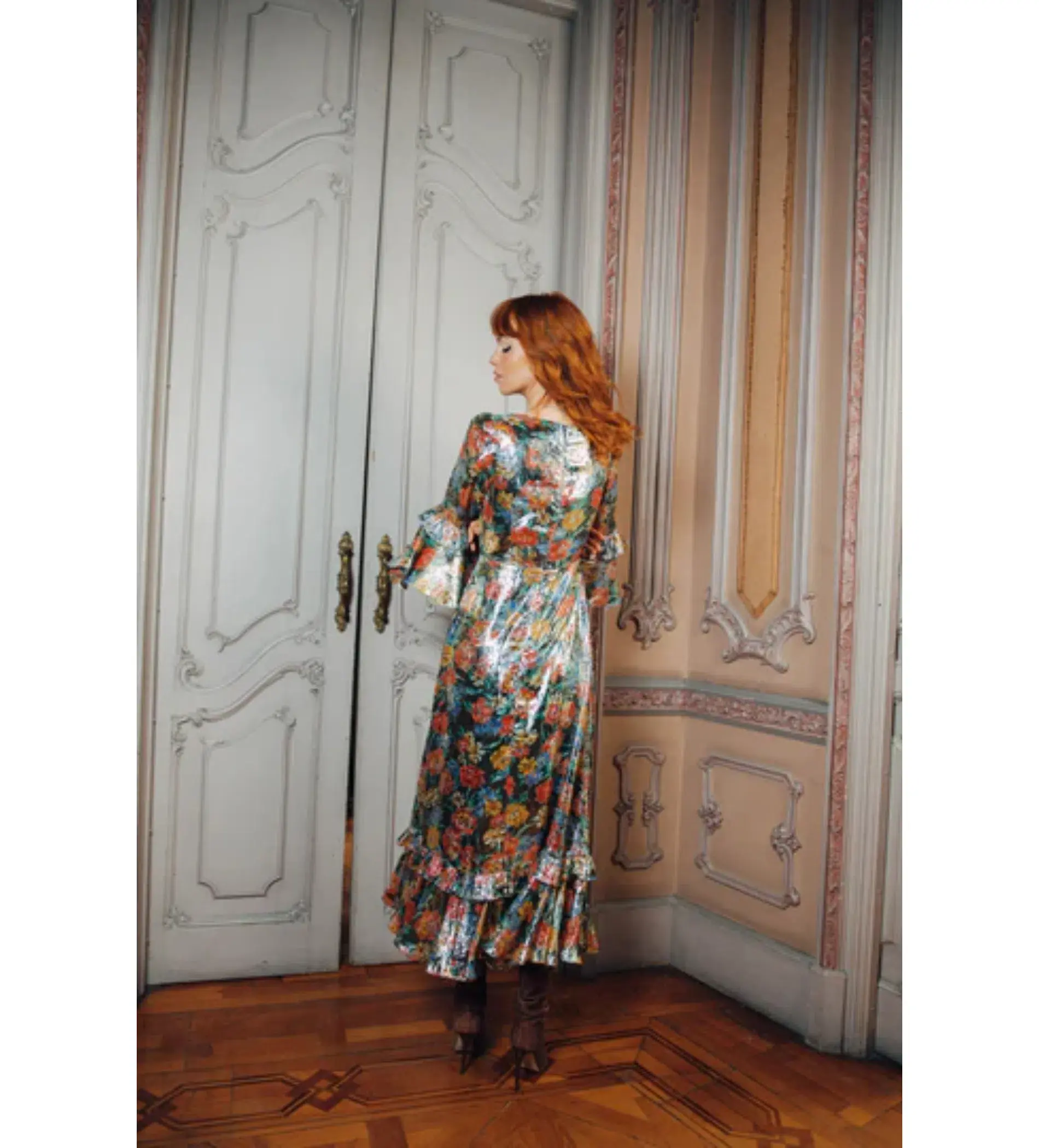 Queens Of Archive Ginger Dress in Multi Floral Size Small / AU 10 - Image 2